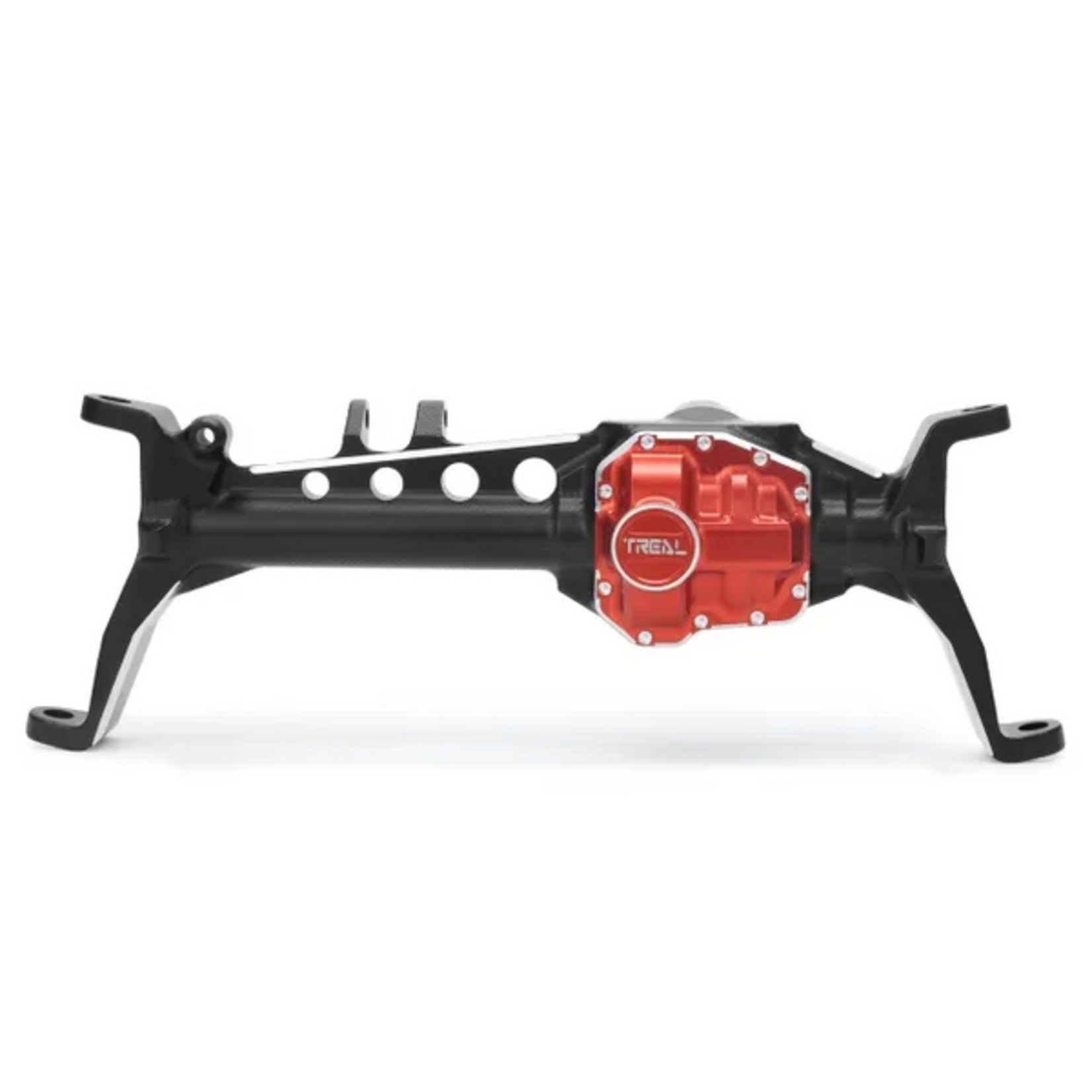 Treal #X002IT6RT5 Treal SCX10 III AR45 Front Axle (Black/Red)