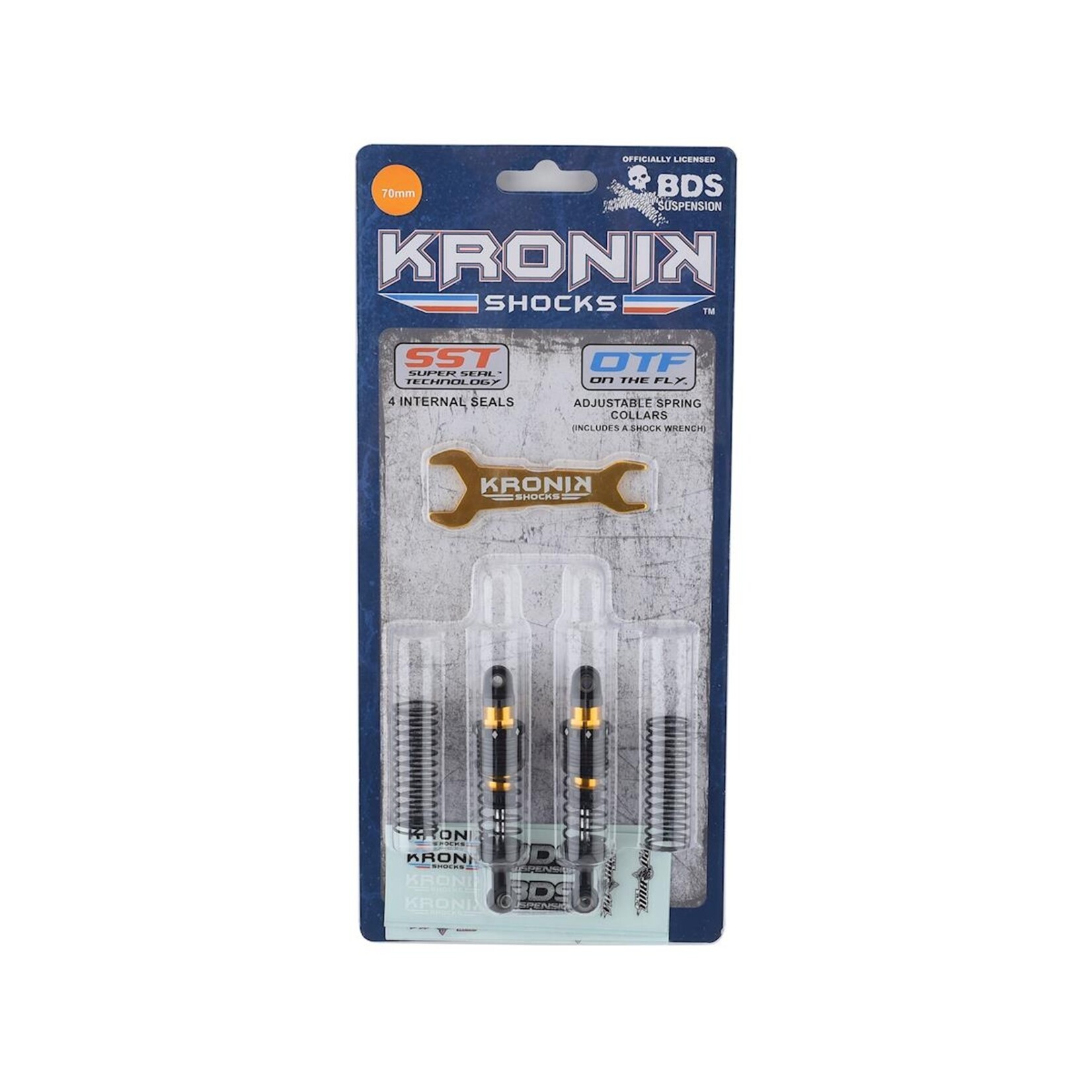 Pit Bull #PBS0004  Pit Bull Tires BDS Kronik 70mm Super Shocks (Gold) (2)