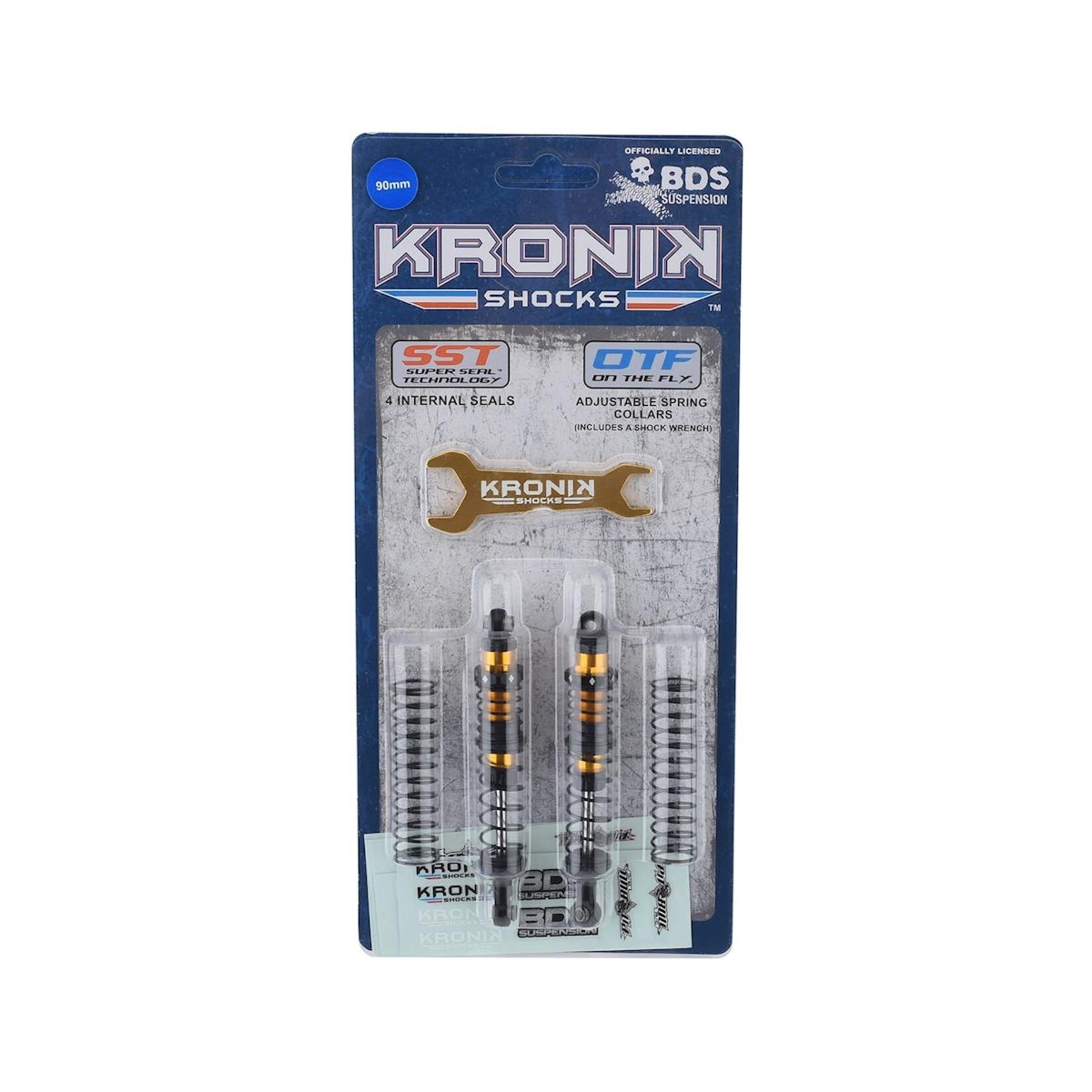 Pit Bull #PBS0002  Pit Bull Tires BDS Kronik 90mm Super Shocks (Gold) (2)