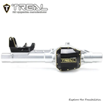 Treal #X003WTWXMZ Treal Hobby SCX10 Pro Aluminum Front Axle (Silver)