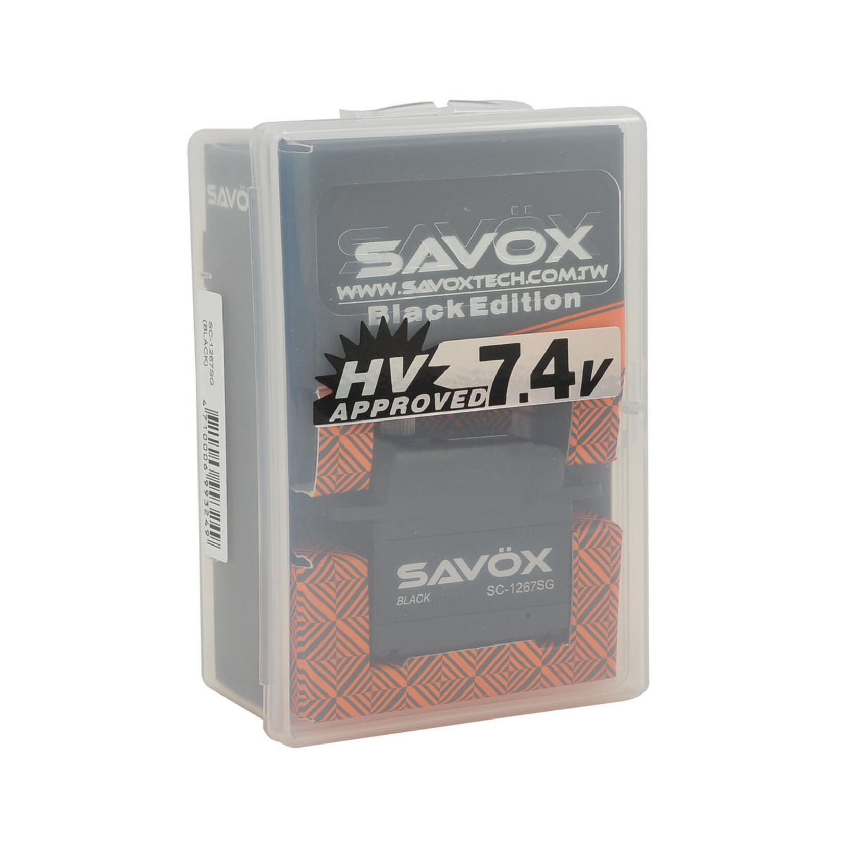 Savox #SC-1267SG  Savox Black Edition Super Speed Steel Gear Servo (High Voltage)