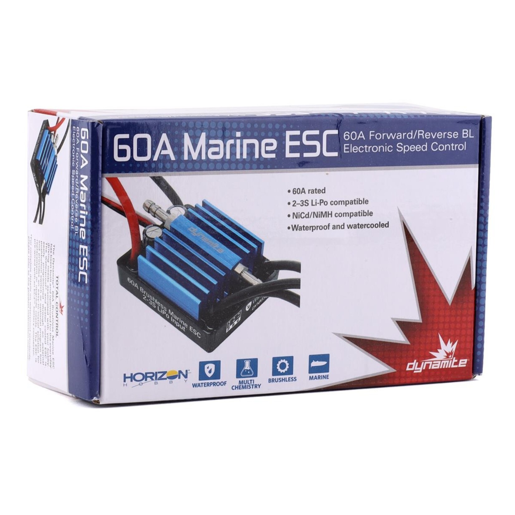 Dynamite #DYNM3865  Dynamite 60A Brushless 2-3S Marine ESC