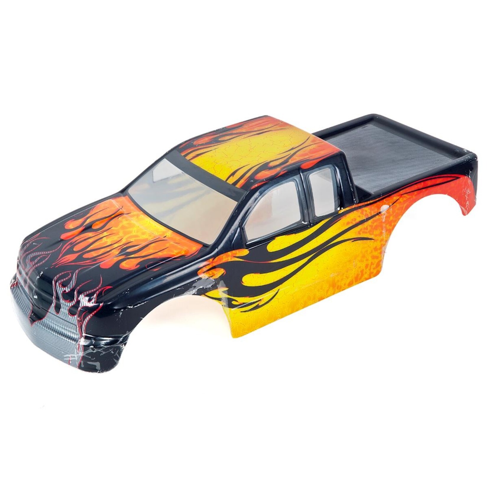 Redcat Racing Redcat Rampage MT Pre-Painted Monster Truck Body (Yellow w/Black Flames) #14050-Y