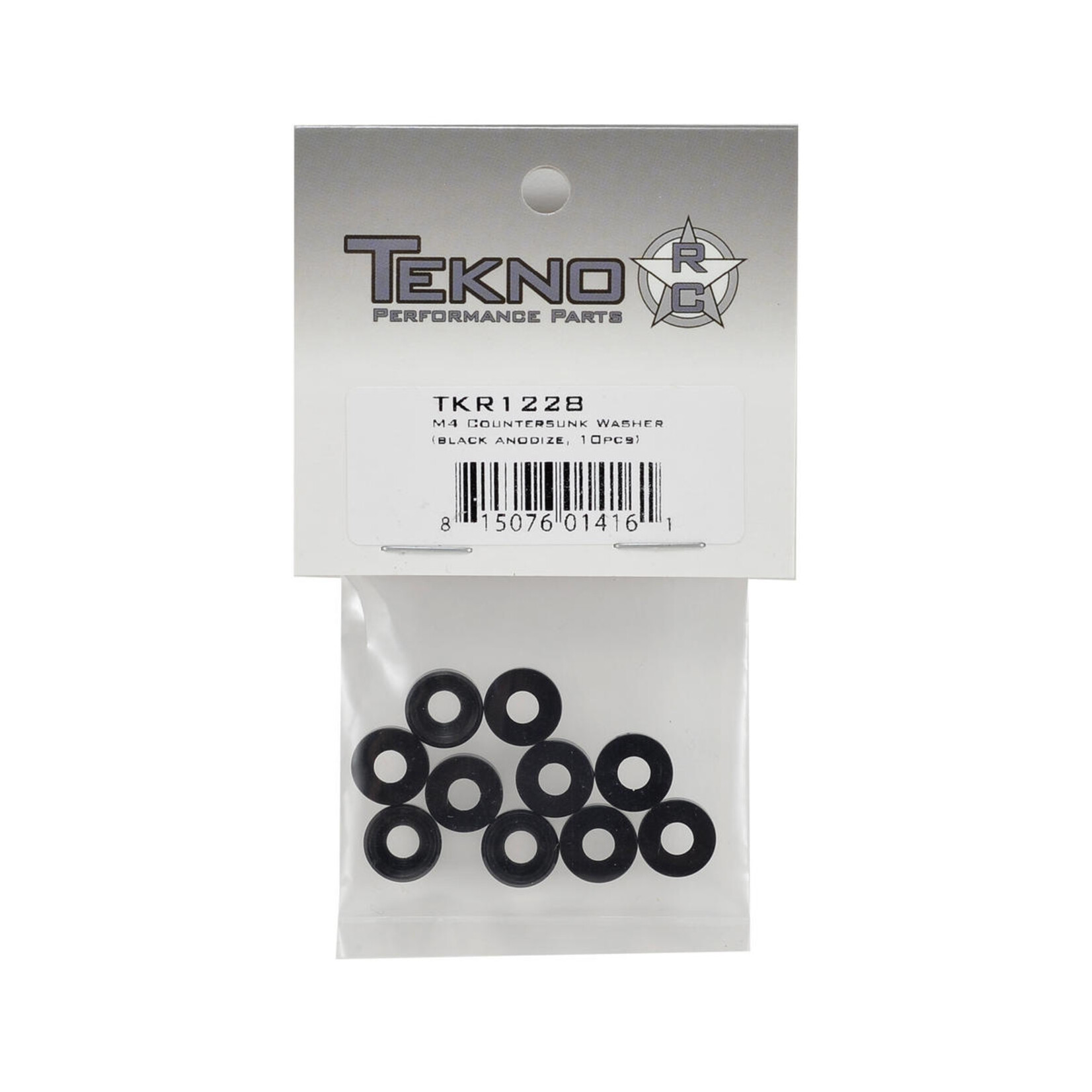Tekno RC Tekno RC M4 Countersunk Washer (Black) (10) #TKR1228