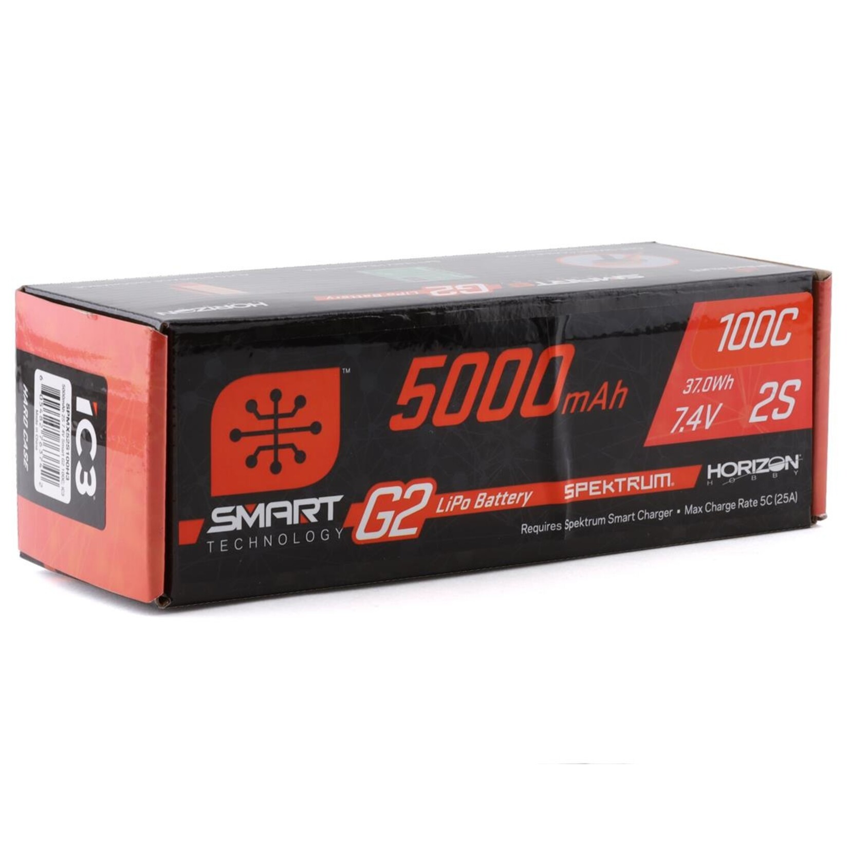 Spektrum Spektrum RC 2S Smart G2 LiPo 100C Battery Pack (7.4V/5000mAh) w/IC3 Connector #SPMX52S100H3