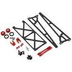 DragRace Concepts DragRace Concepts Slider Wheelie Bar w/O-Ring Wheels (Red) #355-0001