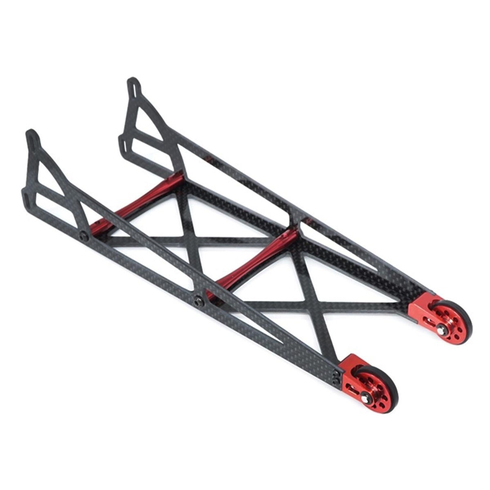 DragRace Concepts DragRace Concepts Slider Wheelie Bar w/O-Ring Wheels (Red) #355-0001