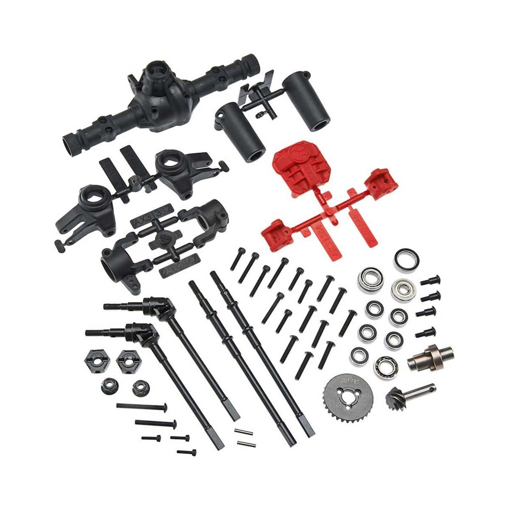 Axial #AX31438  Axial AR44 Complete Locked Axle Set (Build Front or Rear)