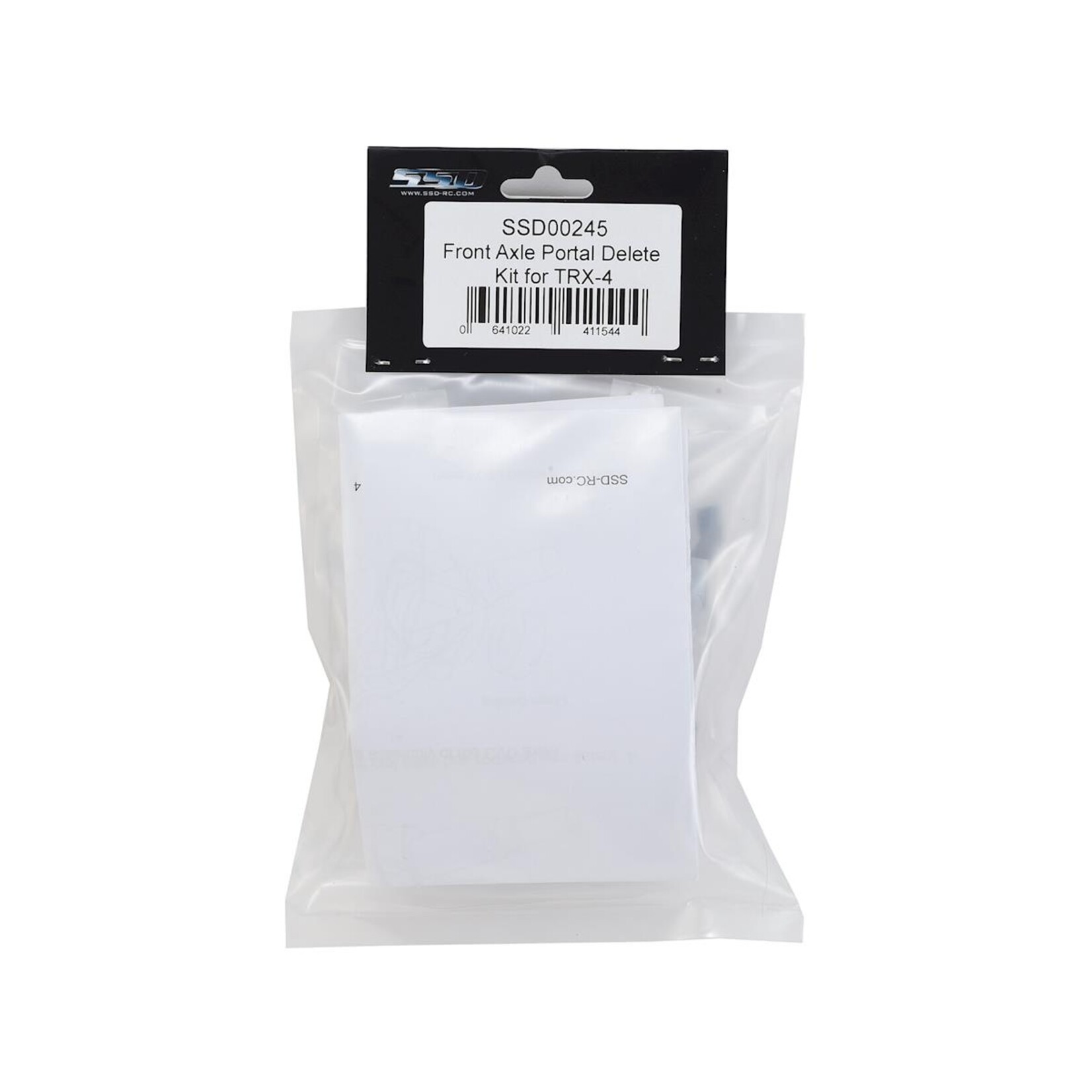 SSD RC #SSD00245SSD RC TRX-4 Front Axle Portal Delete Kit (Black)