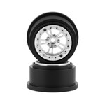 SSD RC #SSD00481 SSD RC V Spoke Aluminum Rear 2.2/3.0” Drag Racing Beadlock Wheels (Silver) (2)