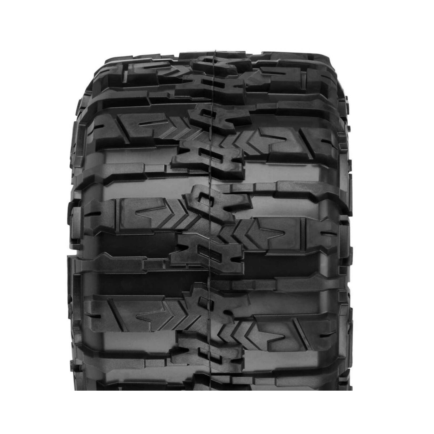 Pro-Line #10155-10  Pro-Line Trencher HP Belted 3.8" Pre-Mounted Truck Tires (2) (Black) (M2) w/Raid Wheels
