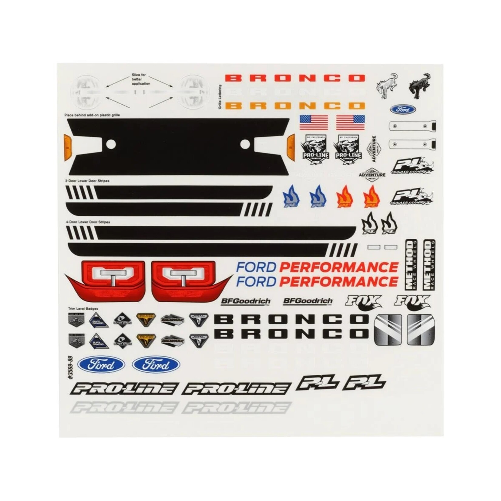 Pro-Line #3570-00 Pro-Line 2021 Ford Bronco 12.3" Crawler Body (Clear)