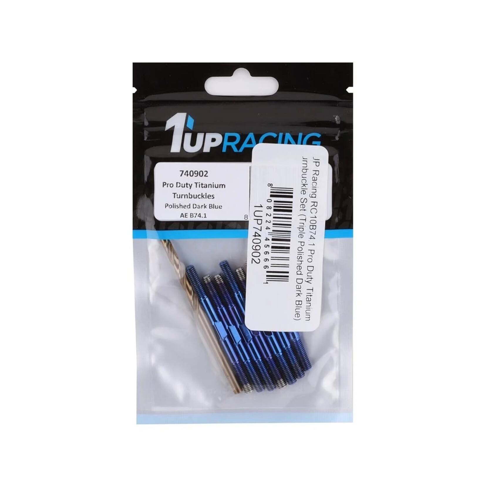 1UP Racing 1UP Racing RC10B74.1 Pro Duty Titanium Turnbuckles (Triple Polished Dark Blue) #740902