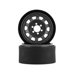 Vanquish Products #VPS08703 Vanquish Products KMC KM236 Tank 2.2" Beadlock Crawler Wheels (Grey) (2)