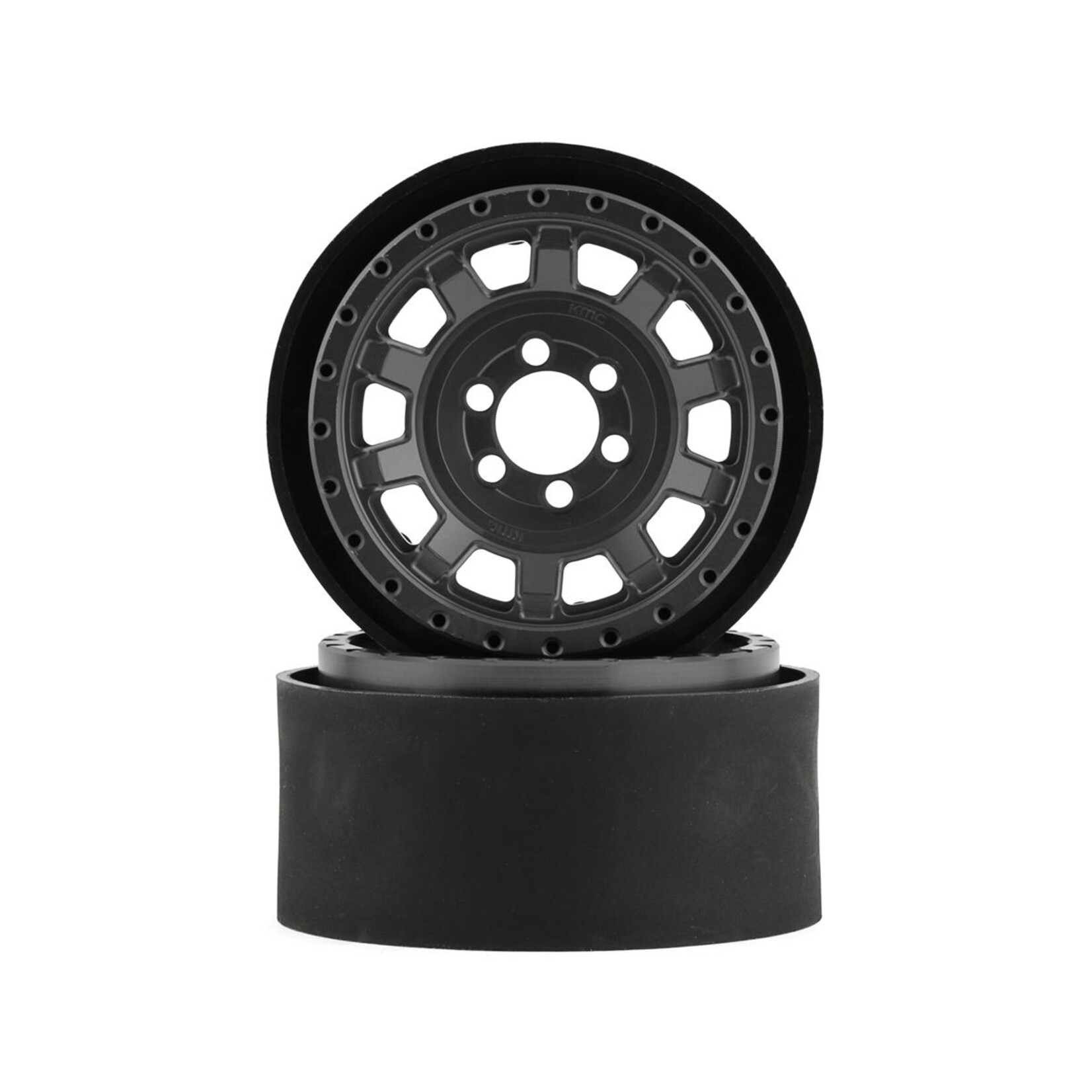 Vanquish Products #VPS08703 Vanquish Products KMC KM236 Tank 2.2" Beadlock Crawler Wheels (Grey) (2)