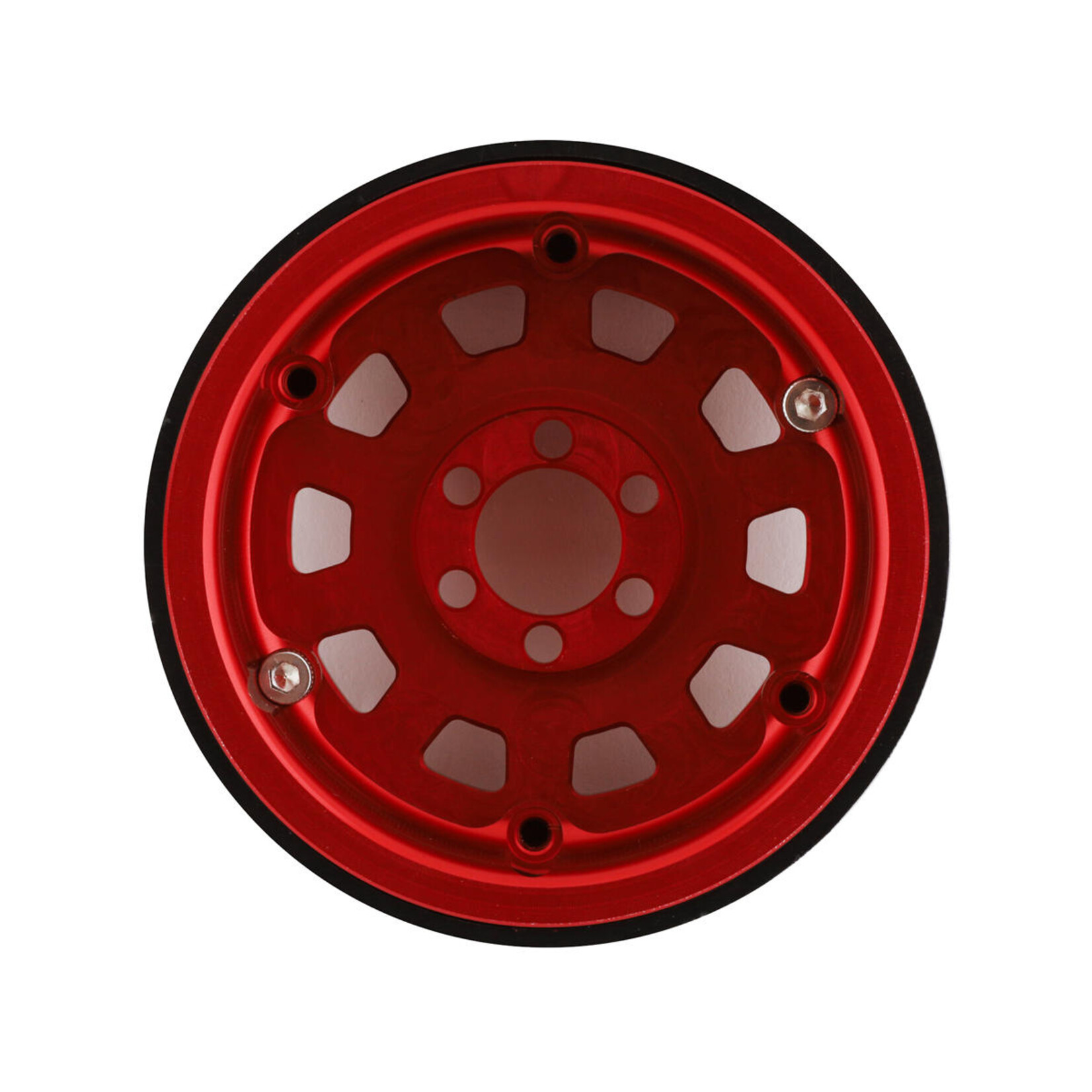 Vanquish Products #VPS08704 Vanquish Products KMC KM236 Tank 2.2" Beadlock Crawler Wheels (Red) (2)