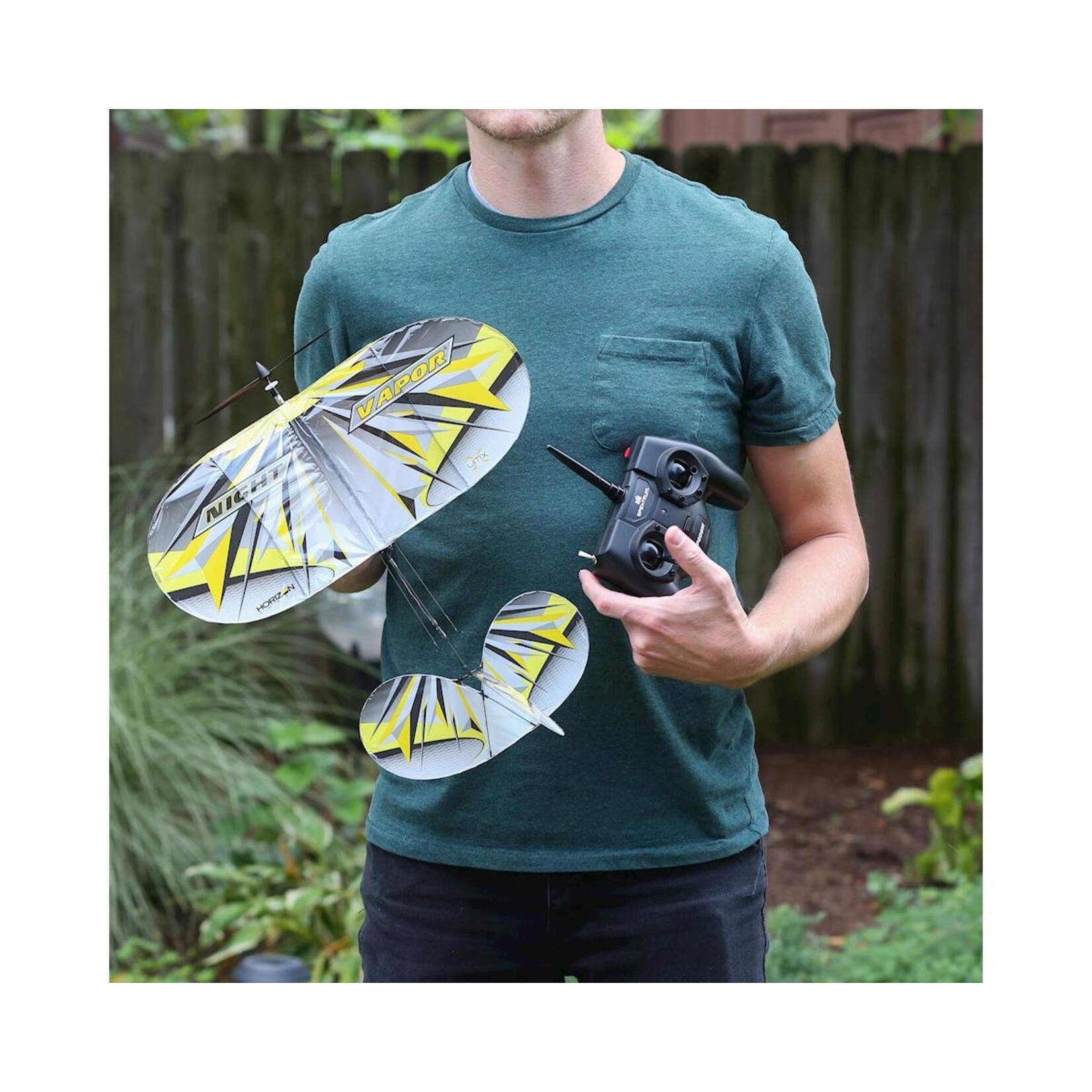 E-flite #EFLU1300 E-flite UMX Night Vapor RTF Electric Airplane (376mm) w/AS3X & SAFE Technology