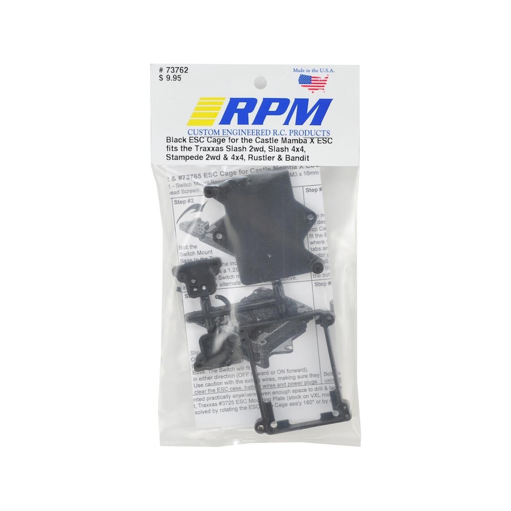 RPM RPM Traxxas Castle Mamba X ESC Cage (Black) #73762