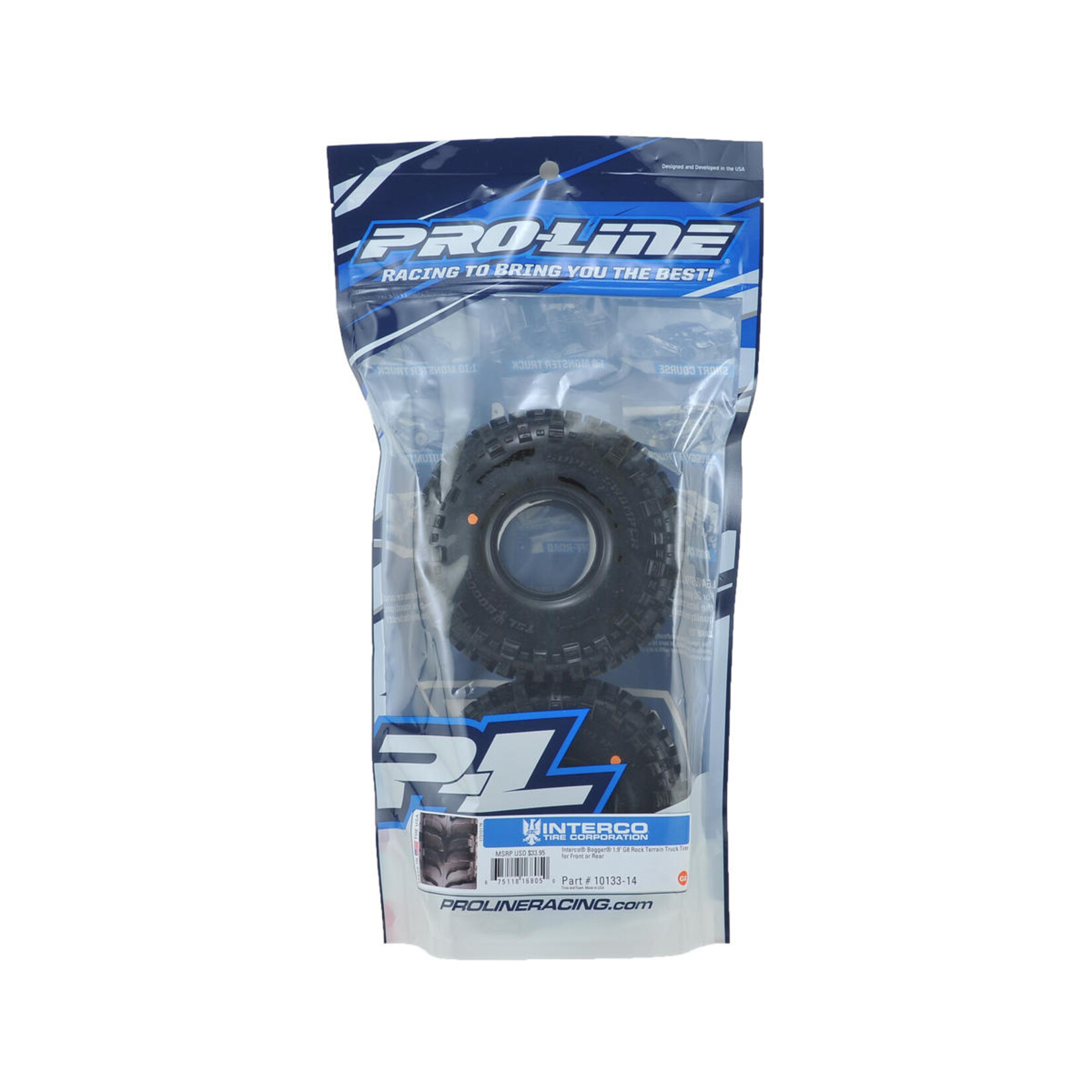 Pro-Line Pro-Line Interco Bogger 1.9" Rock Crawler Tires w/Memory Foam (2) (G8) #10133-14