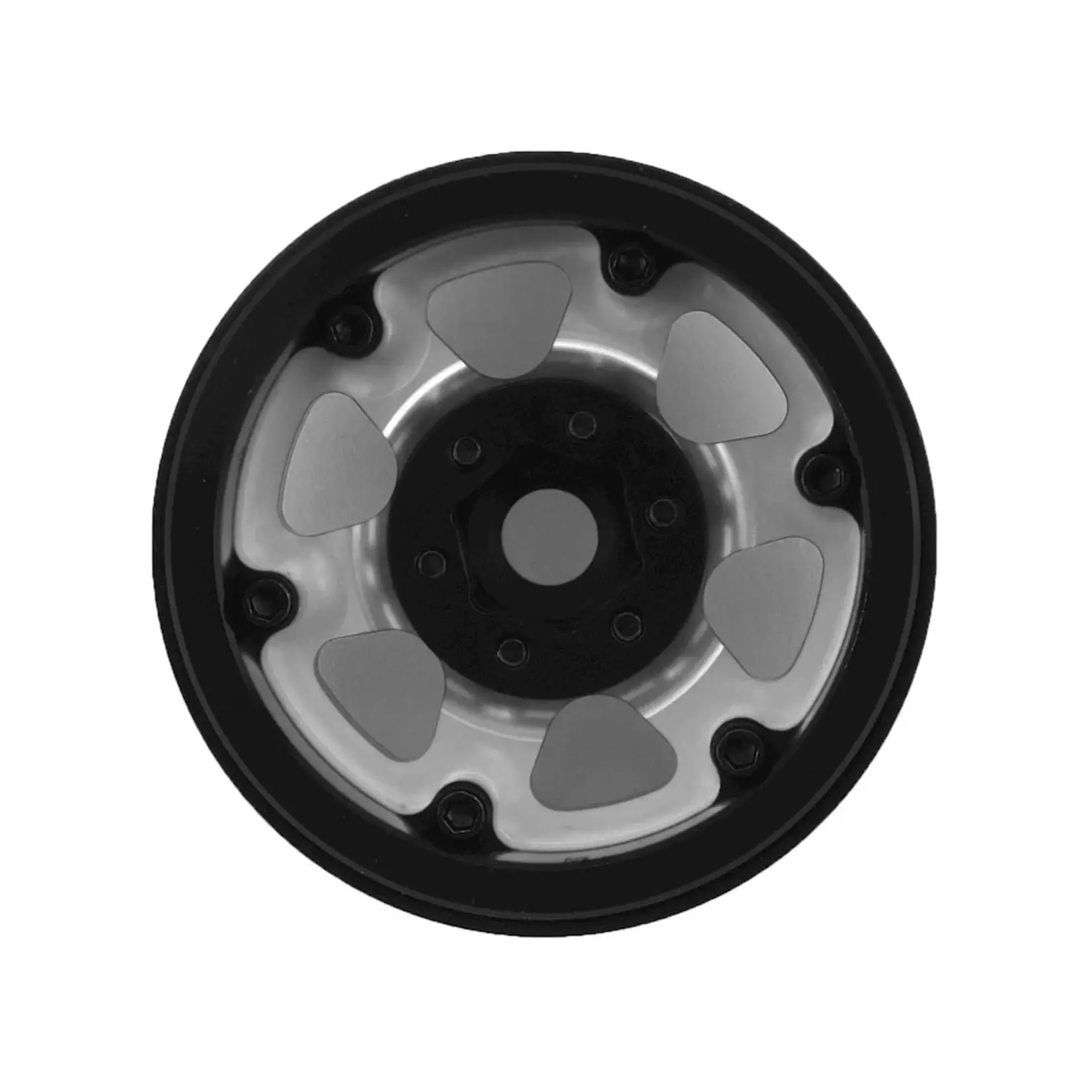 SSD RC #SSD00385 SSD RC 1.9” Challenger Beadlock Wheels (Silver) (2)