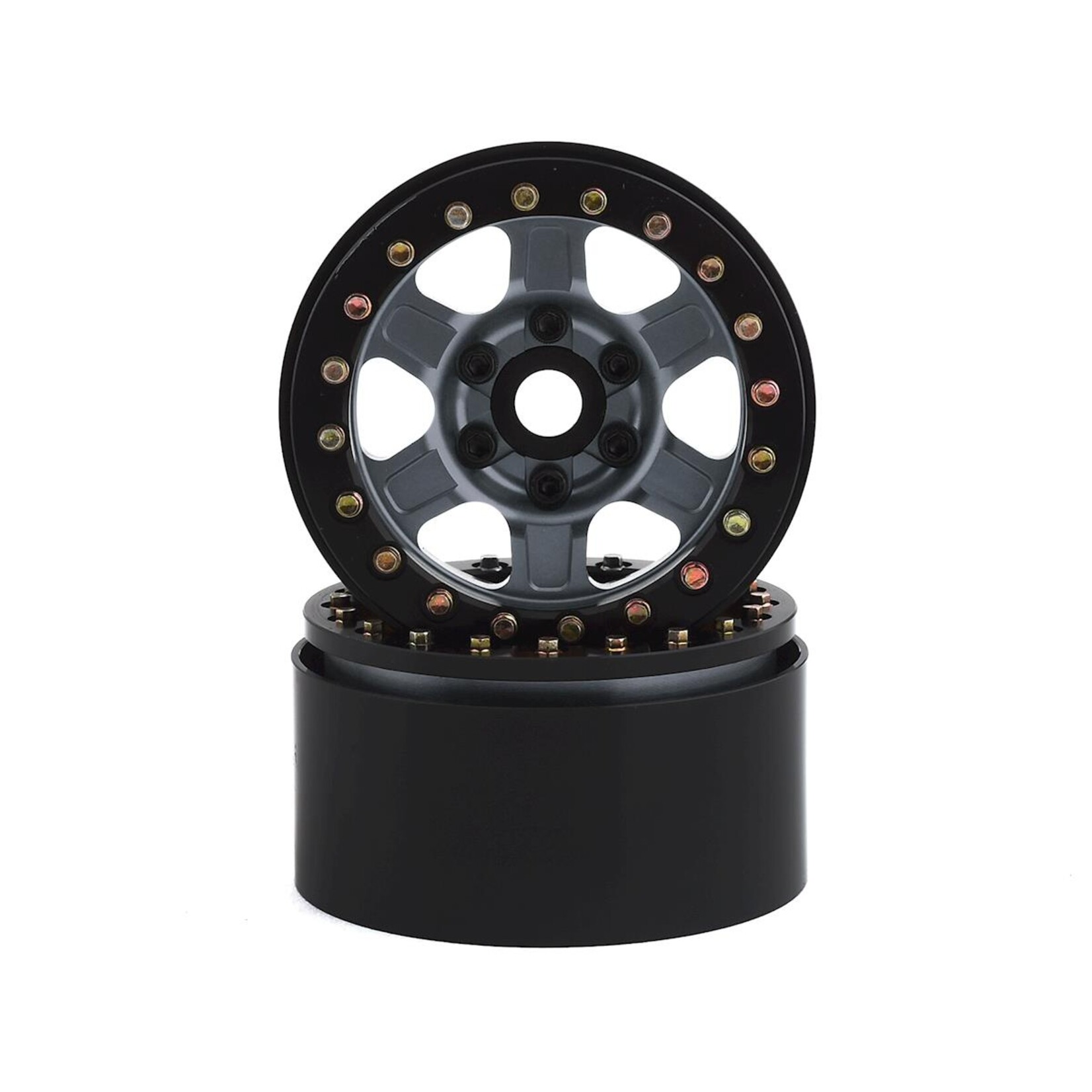 SSD RC #SSD00389 SSD RC 1.9"" Challenger Beadlock Wheels (Grey) (2)