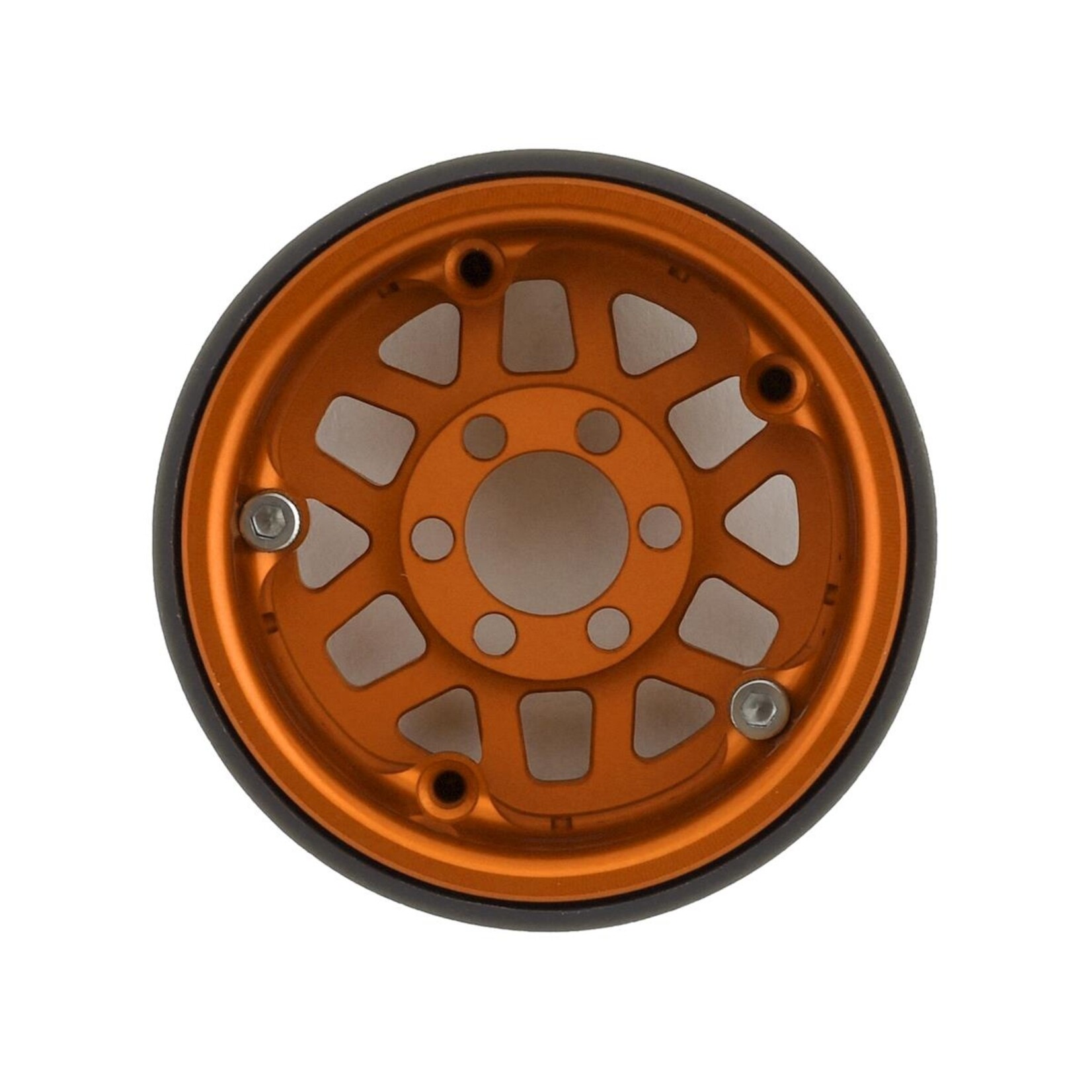 Vanquish Products #VPS07745 Vanquish Products KMC XD229 Machete V2 1.9" Beadlock Crawler Wheels (Orange) (2)
