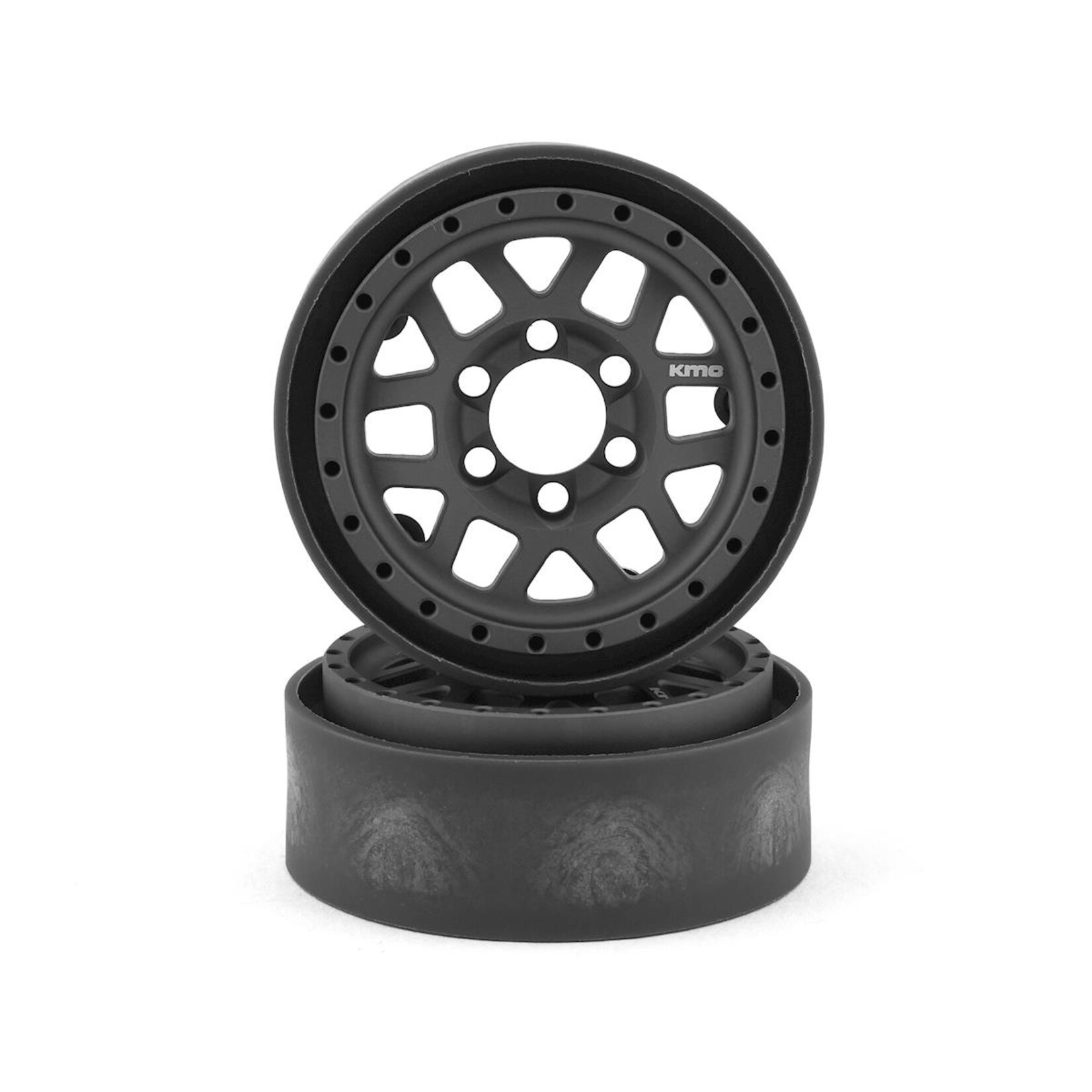 Vanquish Products #VPS07742 Vanquish Products KMC XD229 Machete V2 1.9" Beadlock Crawler Wheels (Grey) (2)