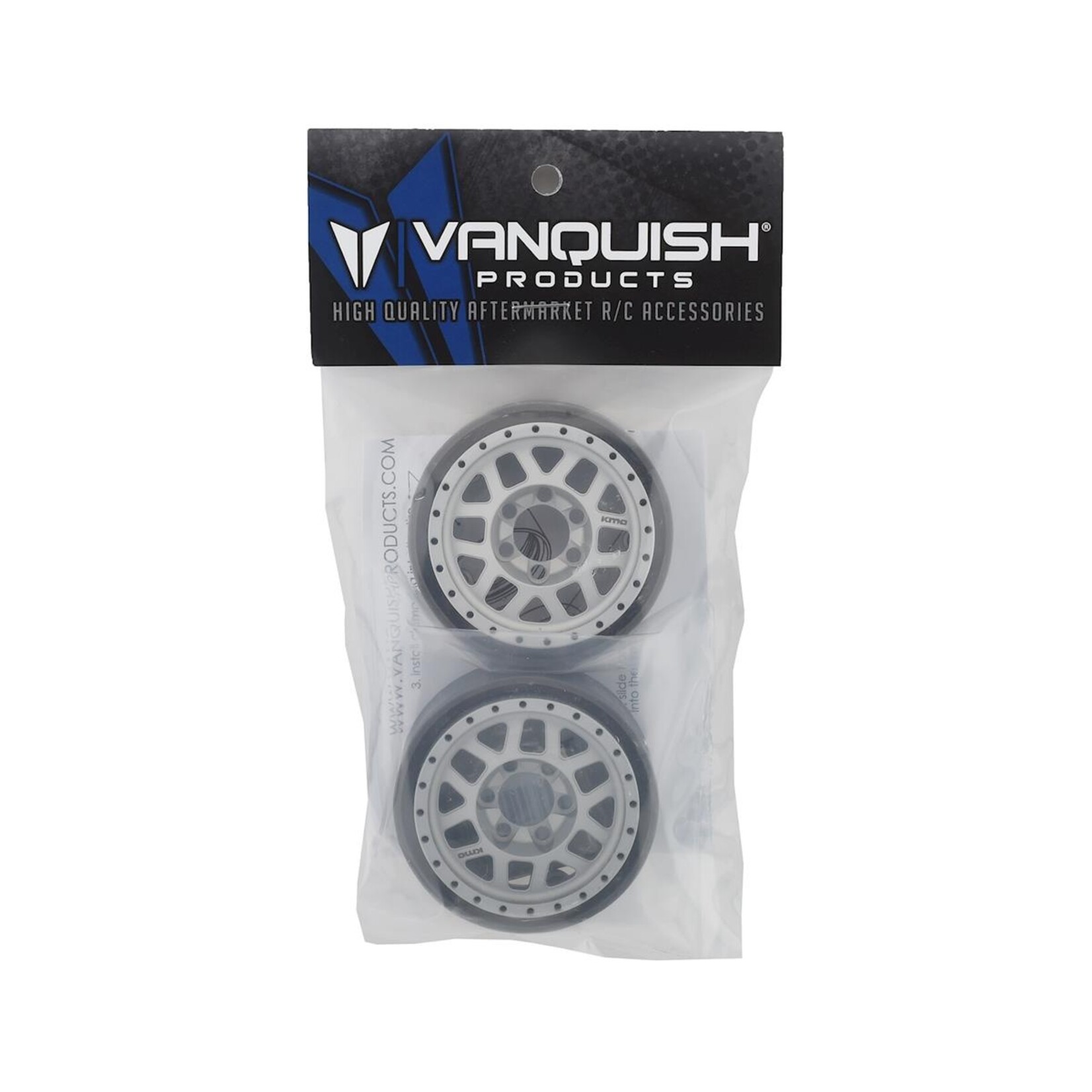 Vanquish Products #VPS07741 Vanquish Products KMC 1.9" XD229 Machete V2 Beadlock Crawler Wheels (Clear) (2)