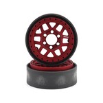 Vanquish Products #VPS07744 Vanquish Products KMC XD229 Machete V2 1.9" Beadlock Crawler Wheels (Red) (2)