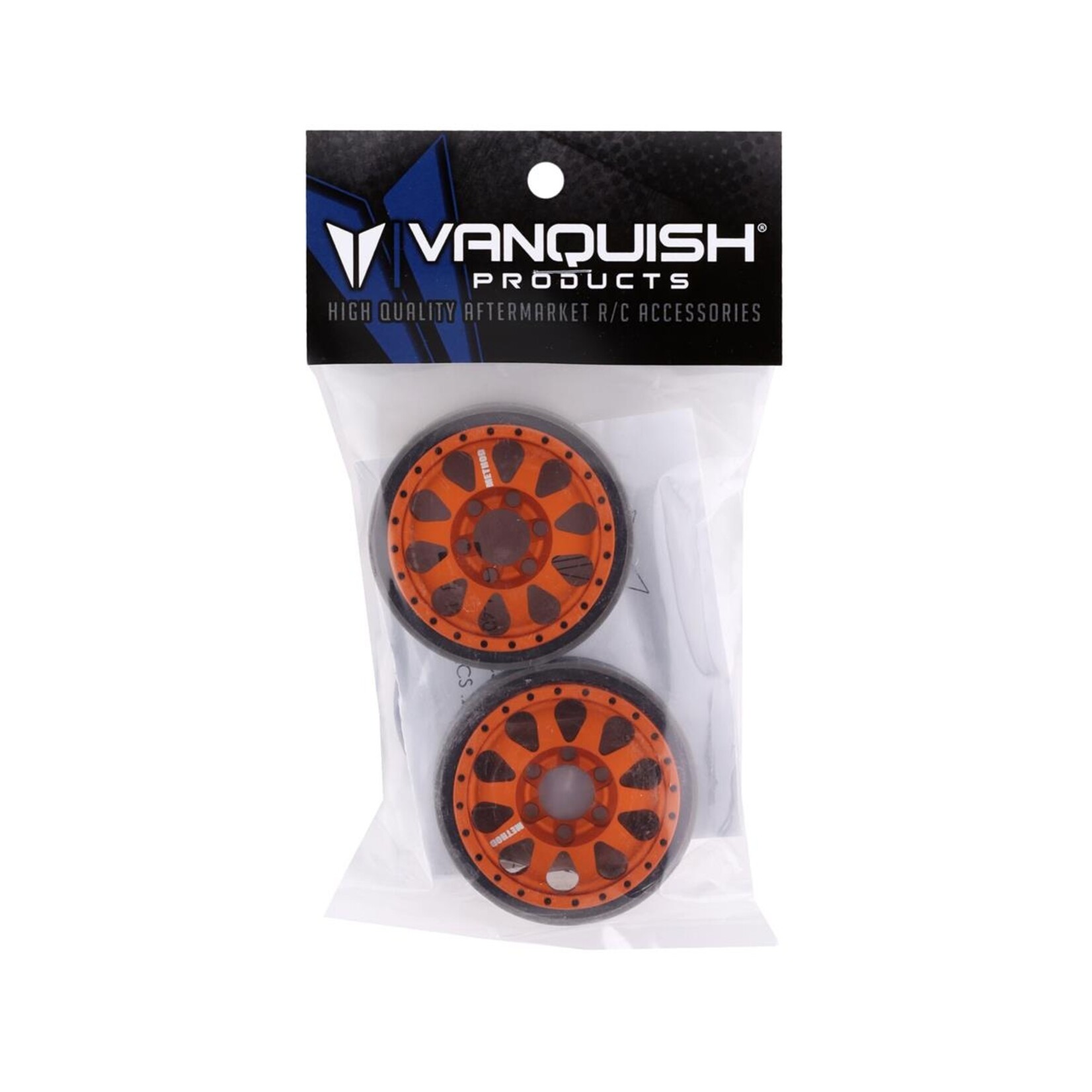 Vanquish Products #VPS07761 Vanquish Products Method 101 V2 1.9" Beadlock Crawler Wheels (Orange/Black) (2)