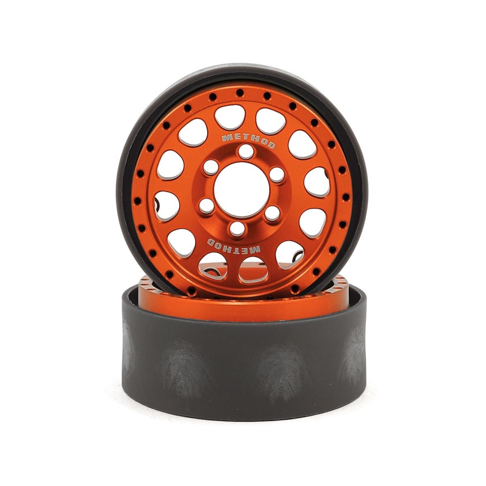 Vanquish Products Vanquish Products Method 105 1.9" Beadlock Crawler Wheels (Orange/Black) (2) #VPS07919