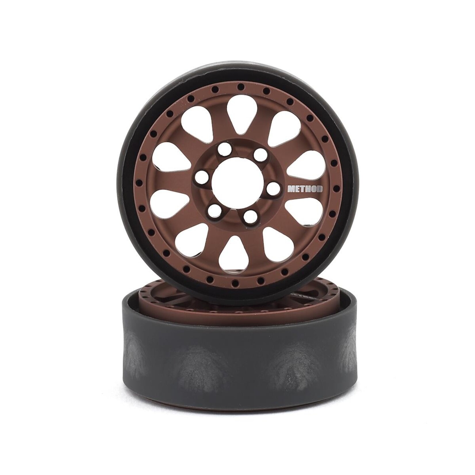 Vanquish Products #VPS07762 Vanquish Products Method 101 V2 1.9" Beadlock Crawler Wheels (Bronze/Black) (2)