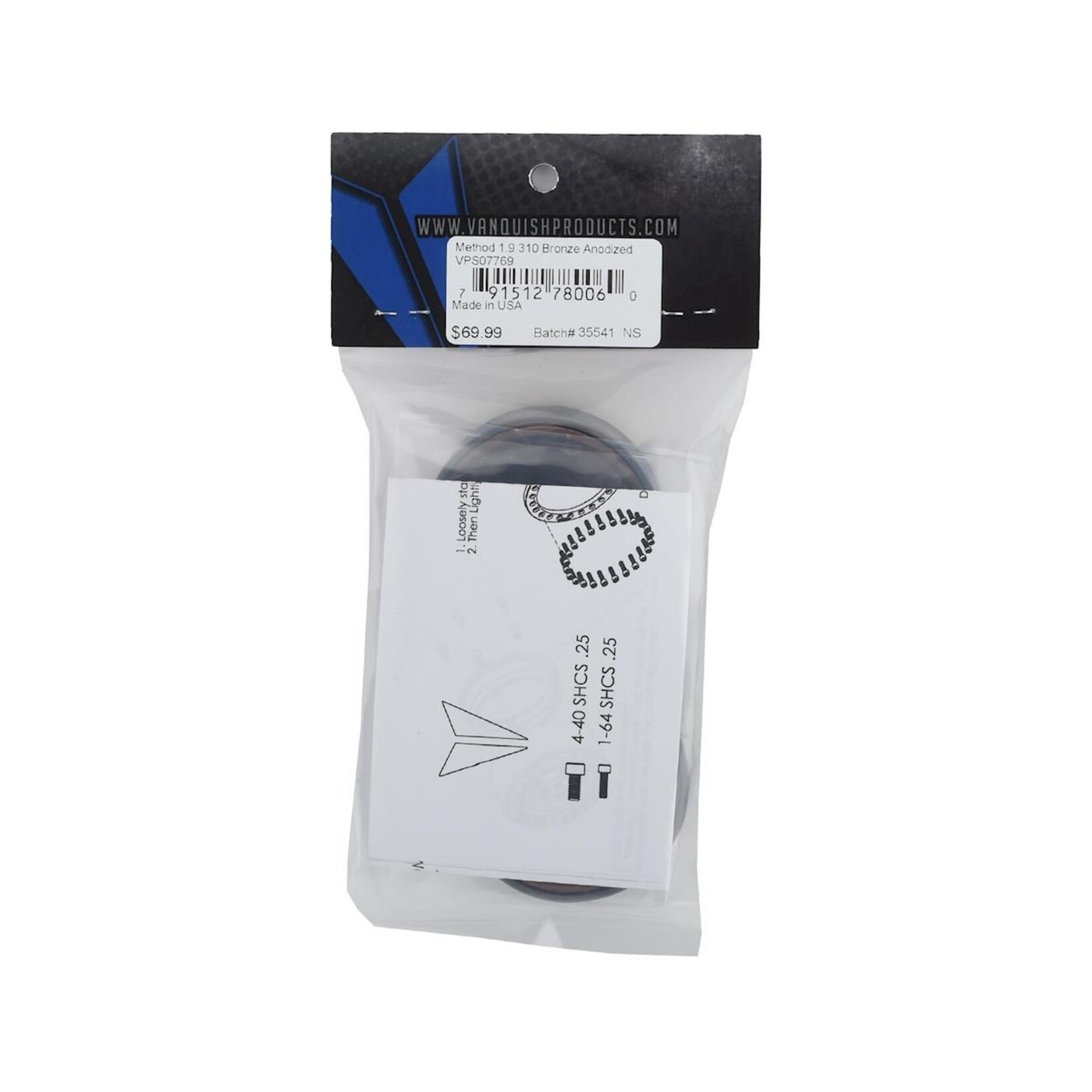 Vanquish Products #VPS07769 Vanquish Products Method MR310 1.9" Beadlock Crawler Wheels (Bronze/Black) (2)