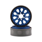 Vanquish Products #VPS07760 Vanquish Products Method 101 V2 1.9" Beadlock Crawler Wheels (Blue/Black) (2)
