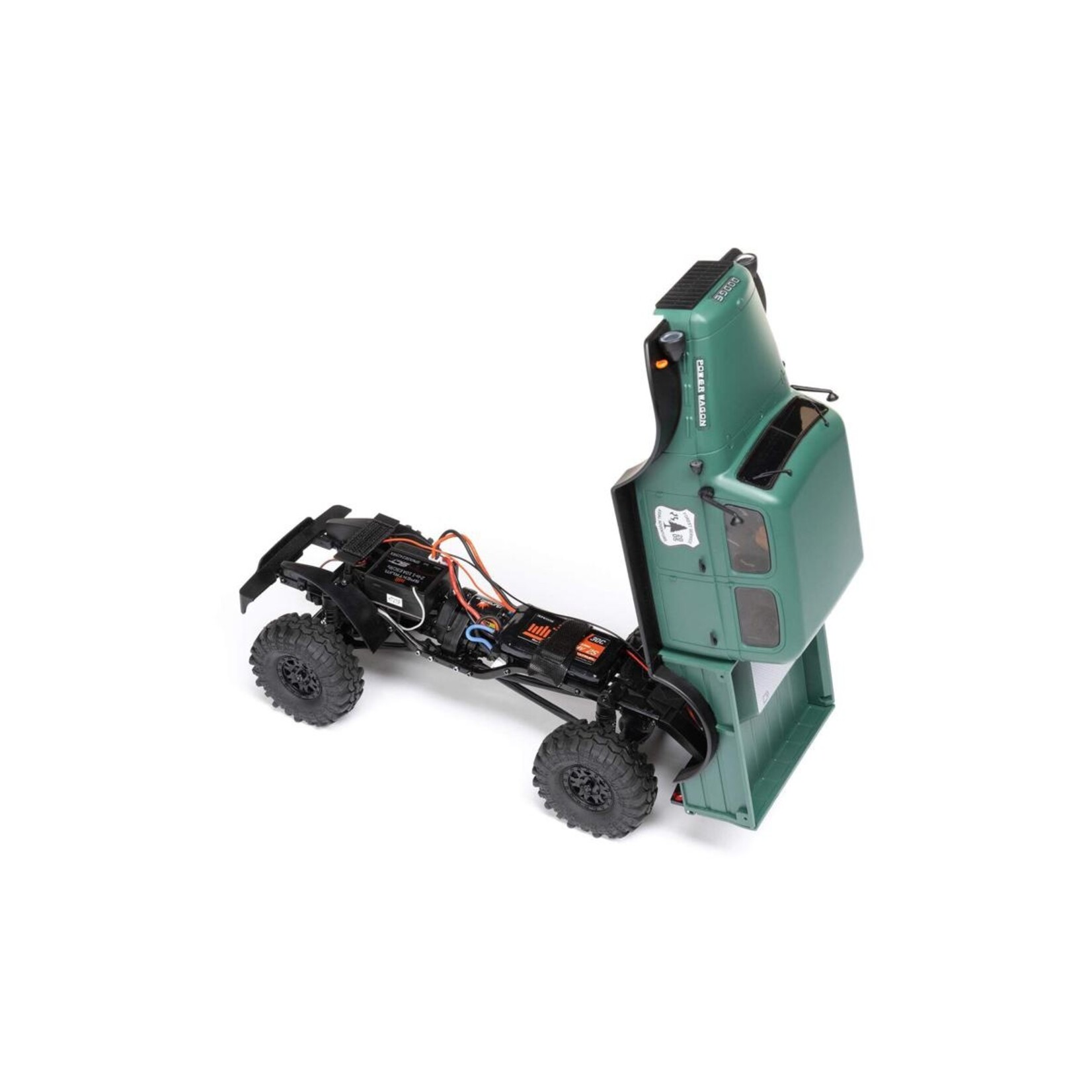 Axial #AXI00007T2 Axial SCX24 40's 4-Door Dodge Power Wagon 1/24 4WD RTR Scale Mini Crawler (Green) w/2.4GHz Radio