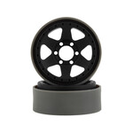 Vanquish Products #VPS07763 Vanquish Products Method MR310 1.9" Beadlock Crawler Wheels (Black/Silver) (2)