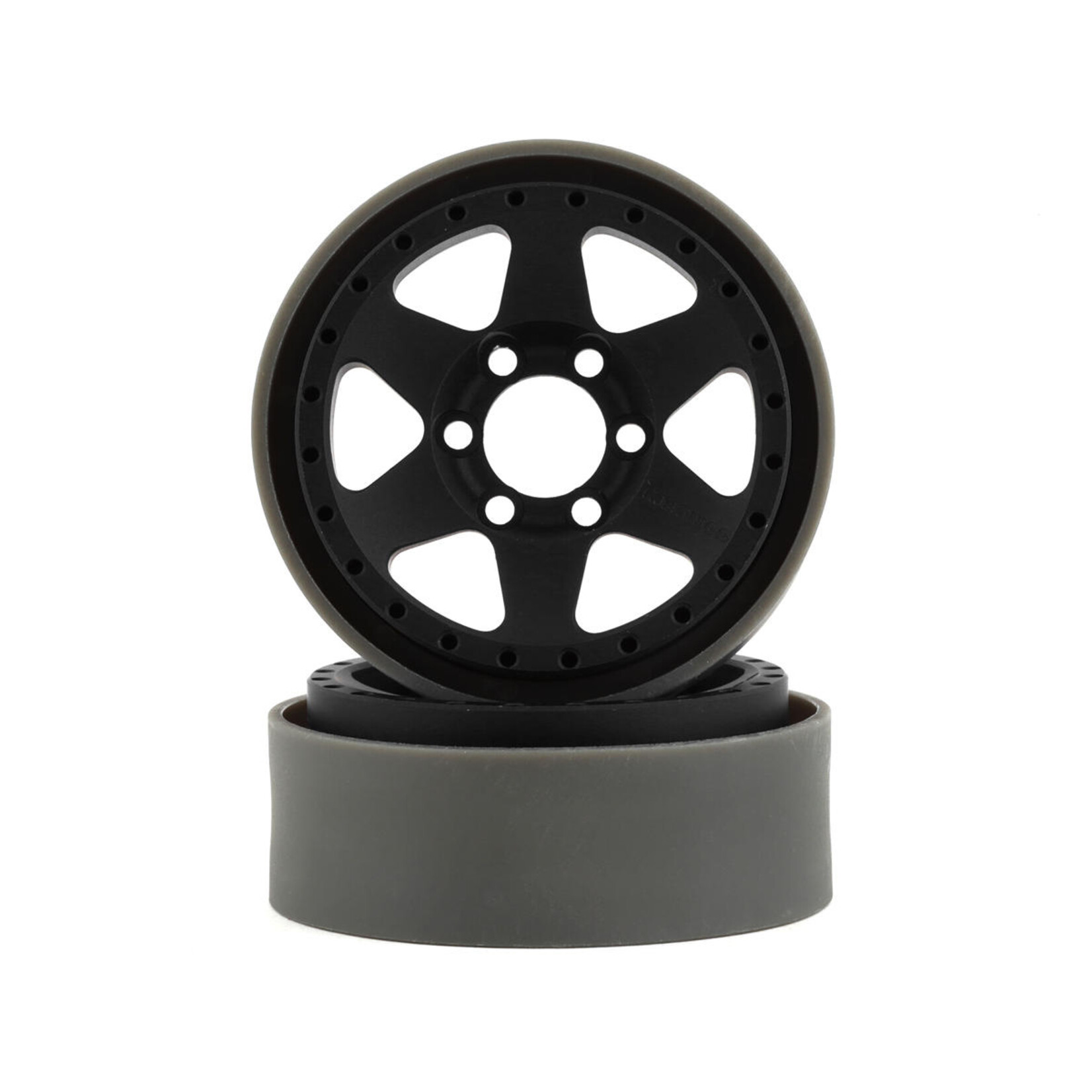 Vanquish Products #VPS07763 Vanquish Products Method MR310 1.9" Beadlock Crawler Wheels (Black/Silver) (2)