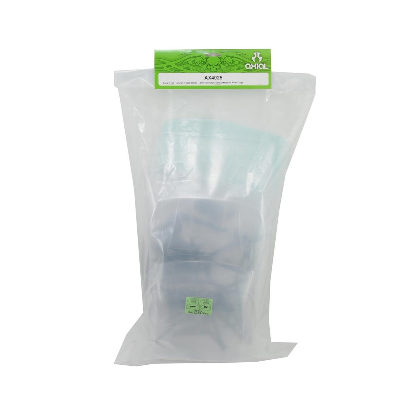 Axial #AX4025  Axial Trail Honcho Clear Truck Body w/Molded Rear Cage (.040")