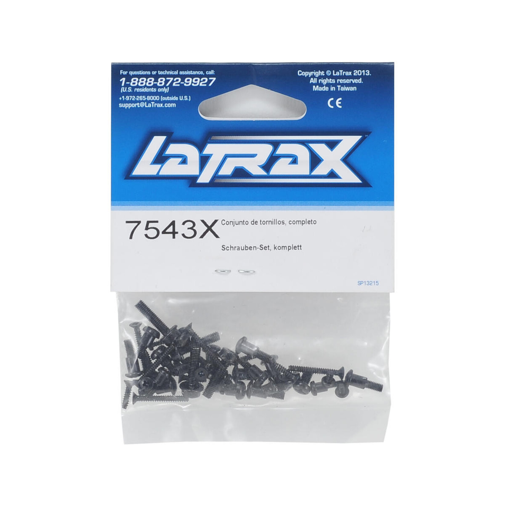 LaTrax Traxxas LaTrax Rally Screw Set #7543X