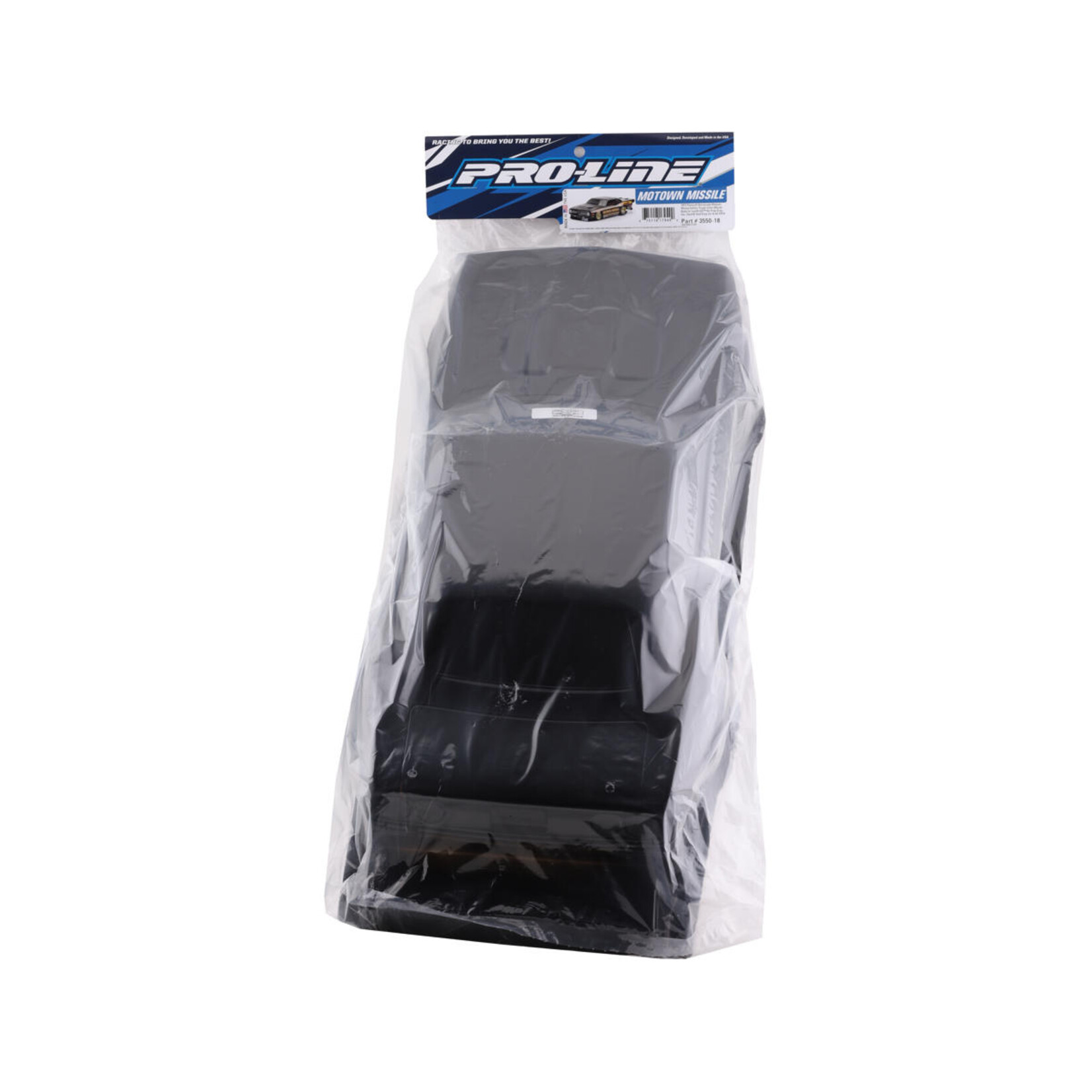 Pro-Line #3550-18 Pro-Line 1972 Plymouth Barracuda Motown Missile No Prep Drag Racing Body (Black) (Tough-Color)