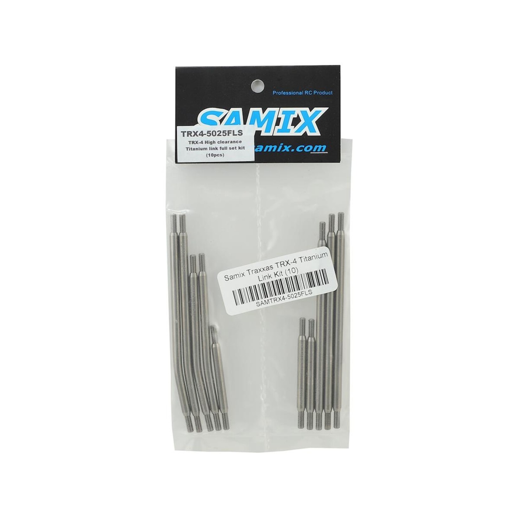 Samix #TRX4-5025FLS  Samix Traxxas TRX-4 324mm Titanium High Clearance Link Kit (10)