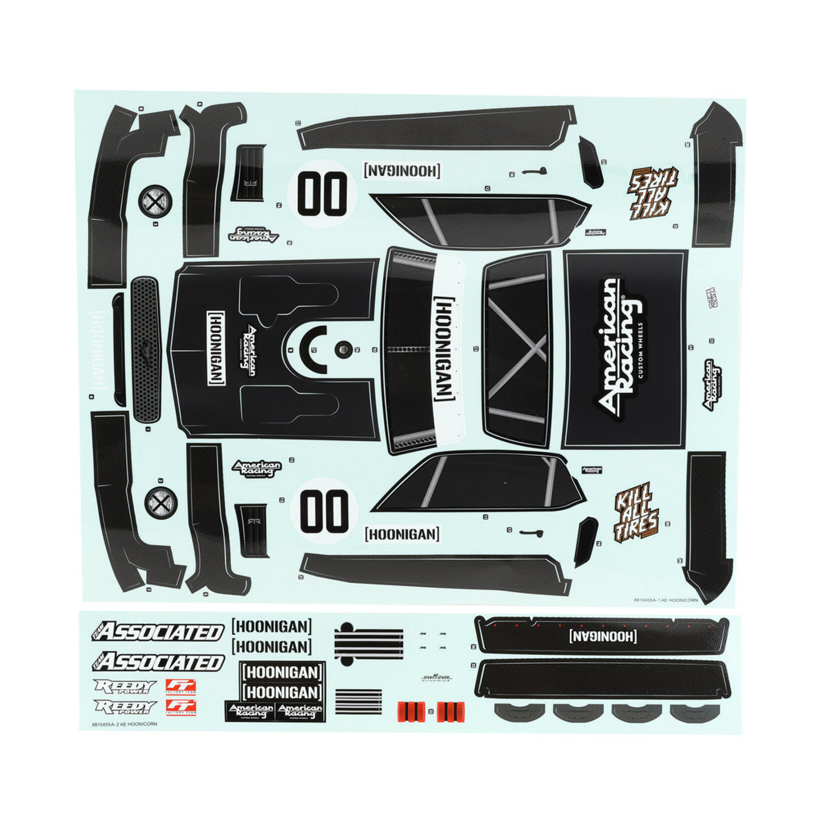 Team Associated #21566  Team Associated Reflex 14R Hoonicorn Pre-Painted Body Set