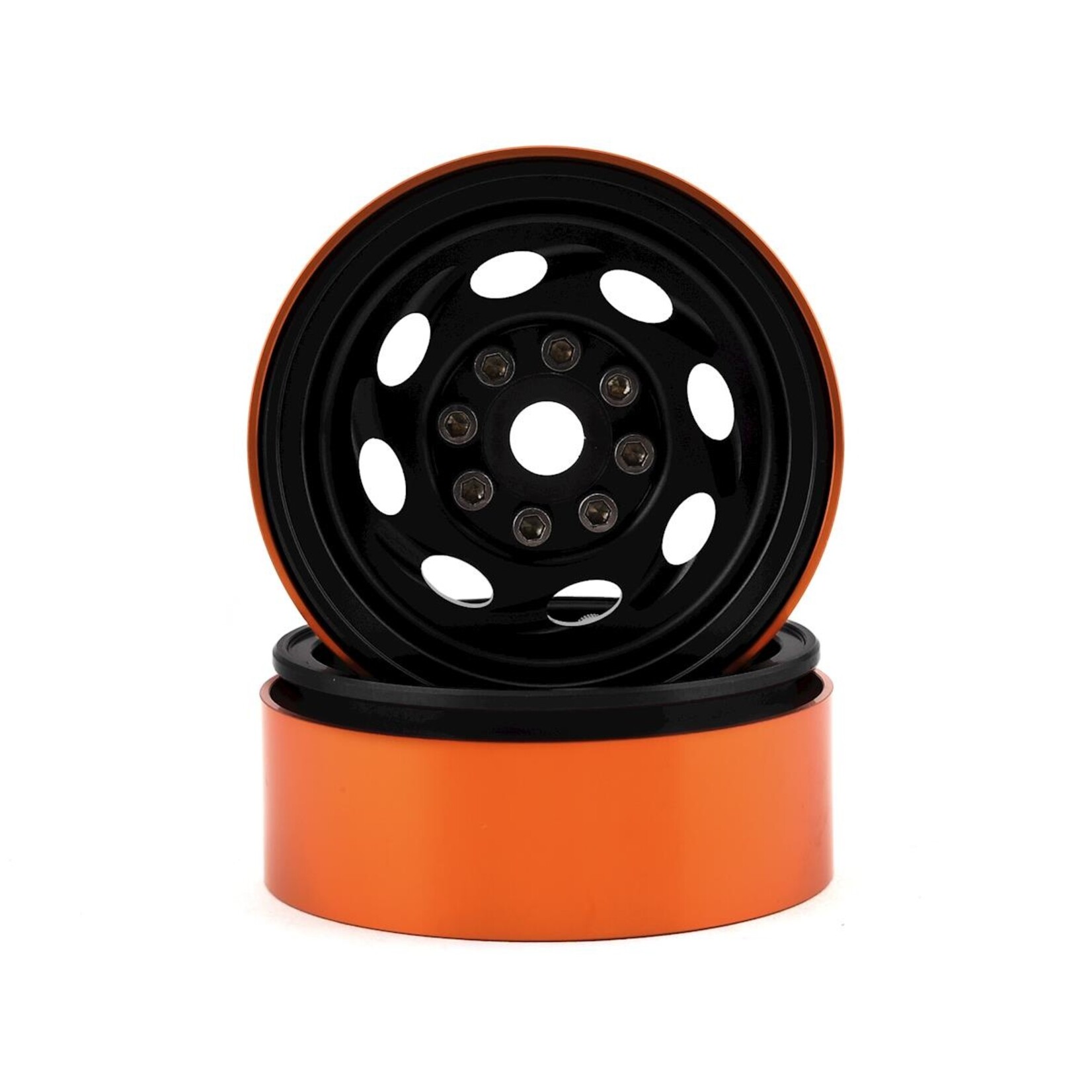 Team KNK #KNKW90106  Team KNK Cyclone 1.9 Beadlock Crawler Wheels (2) (Black)