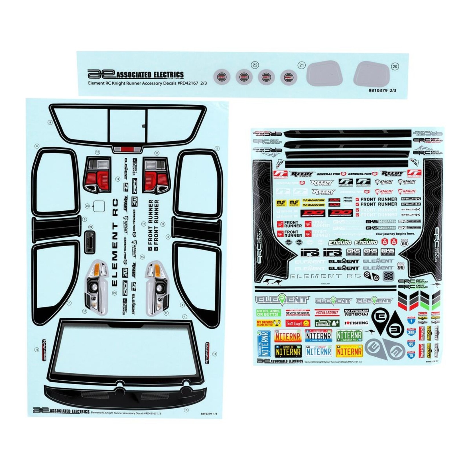 Element RC #42166 Element RC Knightrunner Body Set (Clear) (325mm Wheelbase)