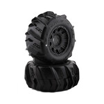 Pro-Line #10192-10 Pro-Line Dumont 3.8" Pre-Mounted Truck Tires (2) (Black) (Z3) w/Raid 8x32 Removable Hex Wheels