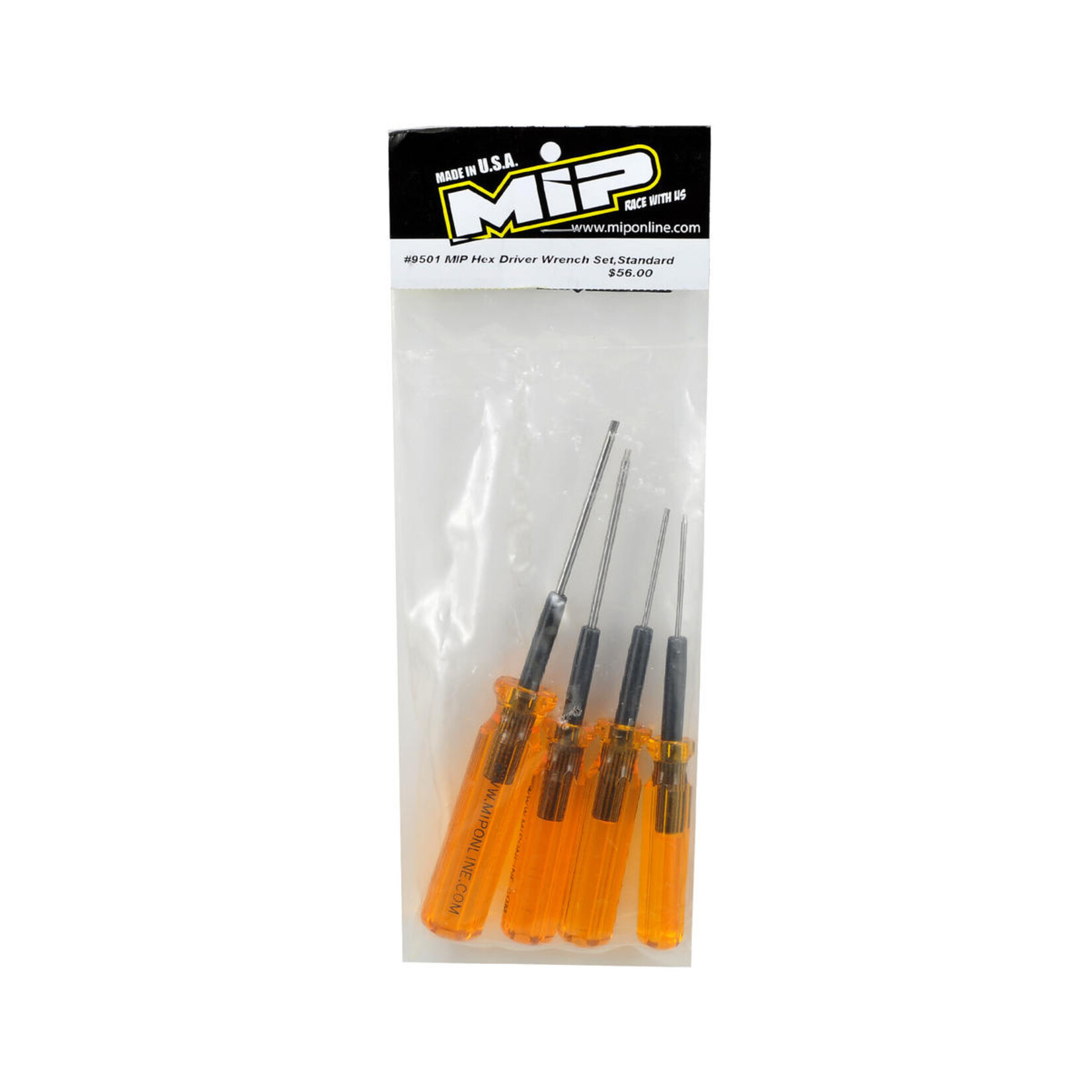 MIP #9501  MIP Thorp Standard SAE Hex Driver Wrench Set (4) (.050, 1/16, 5/64, 3/32)