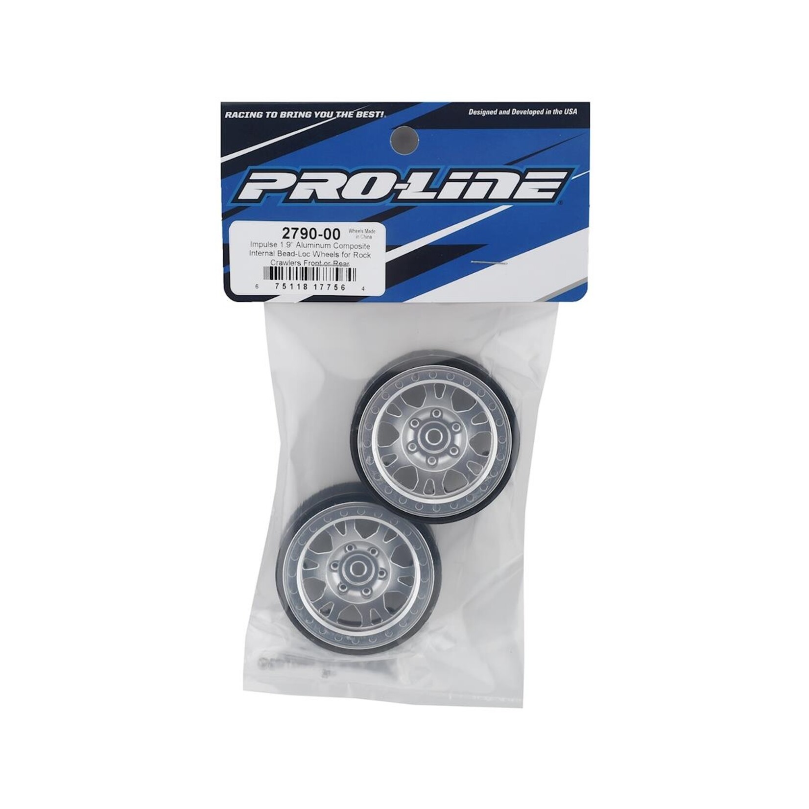 Pro-Line Pro-Line Impulse 1.9" Aluminum Composite Internal Bead-Loc Wheels (2) #2790-00