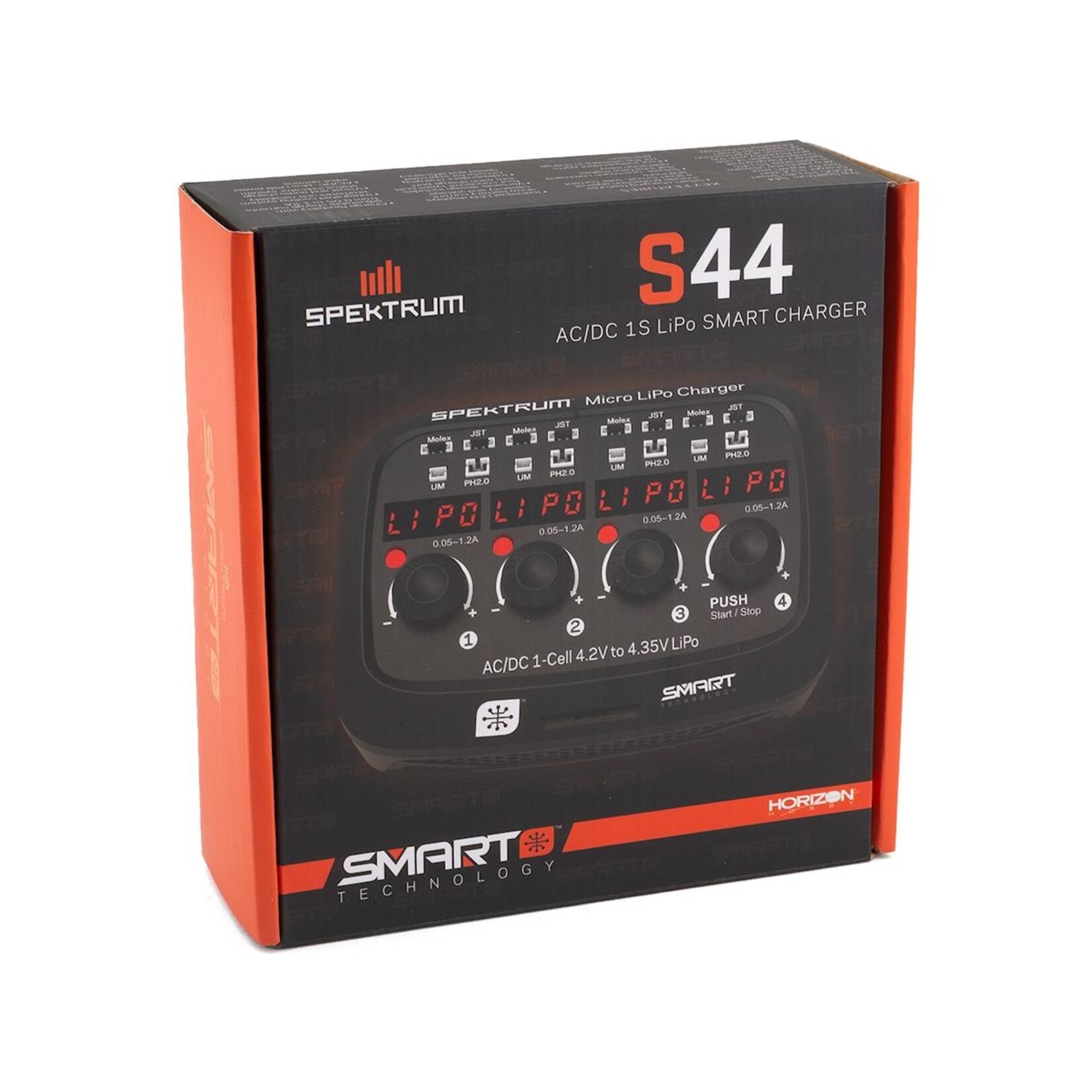 Spektrum #SPMXC1040 Spektrum RC S44 AC/DC 1S LiPo Smart Charger