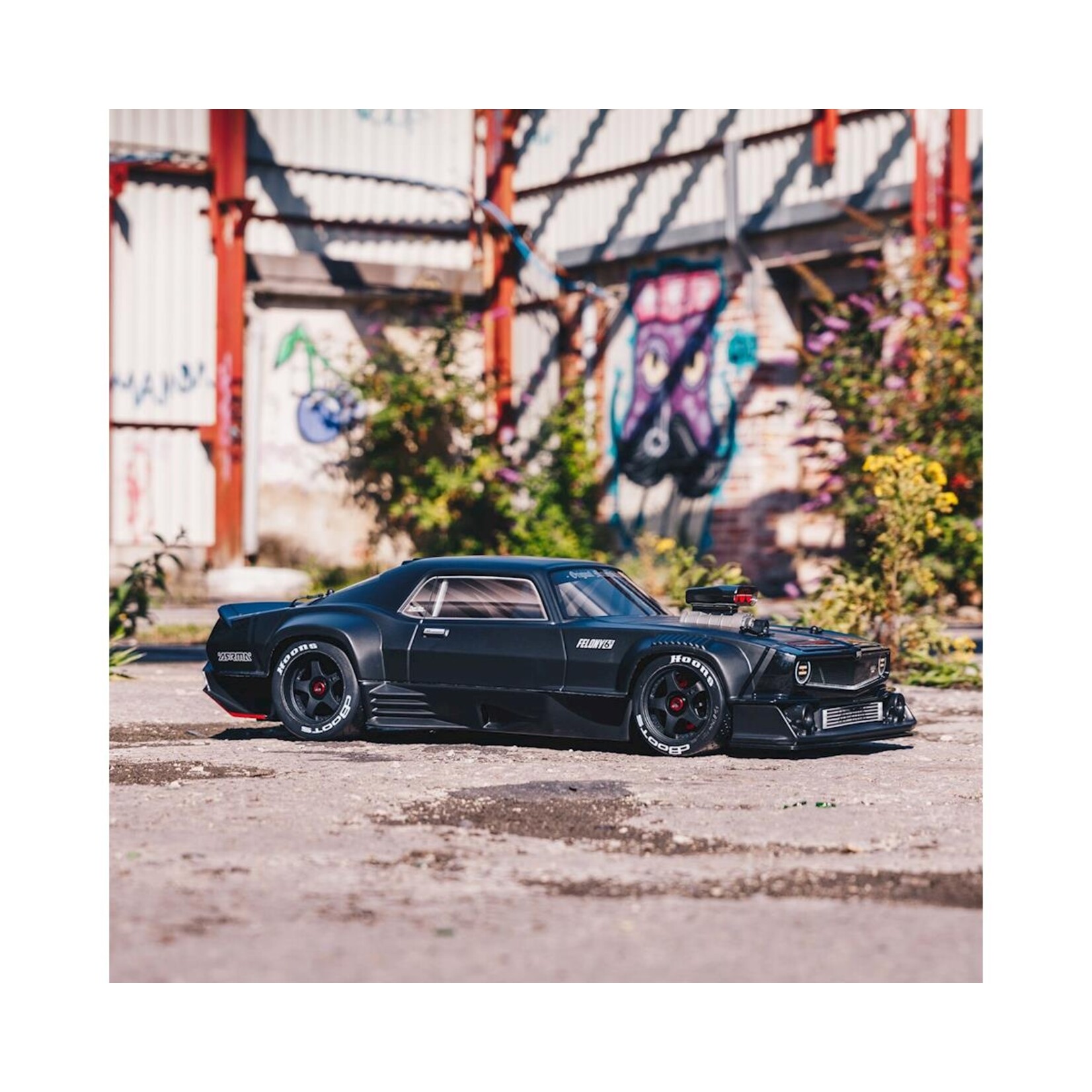 ARRMA #ARA7617V2T1  Arrma Felony 6S BLX Brushless 1/7 RTR Electric 4WD Street Bash Muscle Car (Black) w/DX3 2.4GHz Radio, Smart ESC & AVC