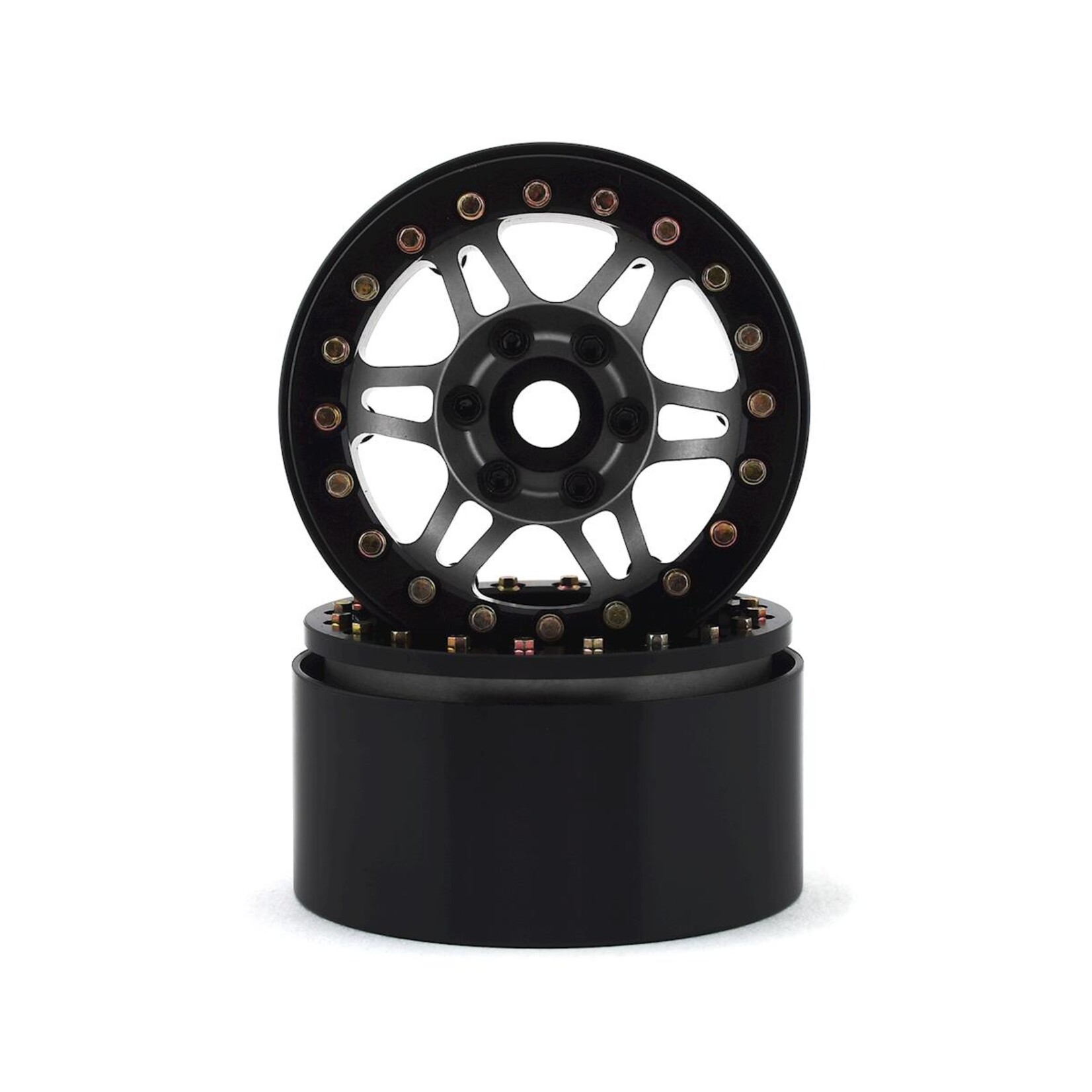 SSD RC #SSD00386 SSD RC 1.9” Prospect Beadlock Wheels (Grey) (2)